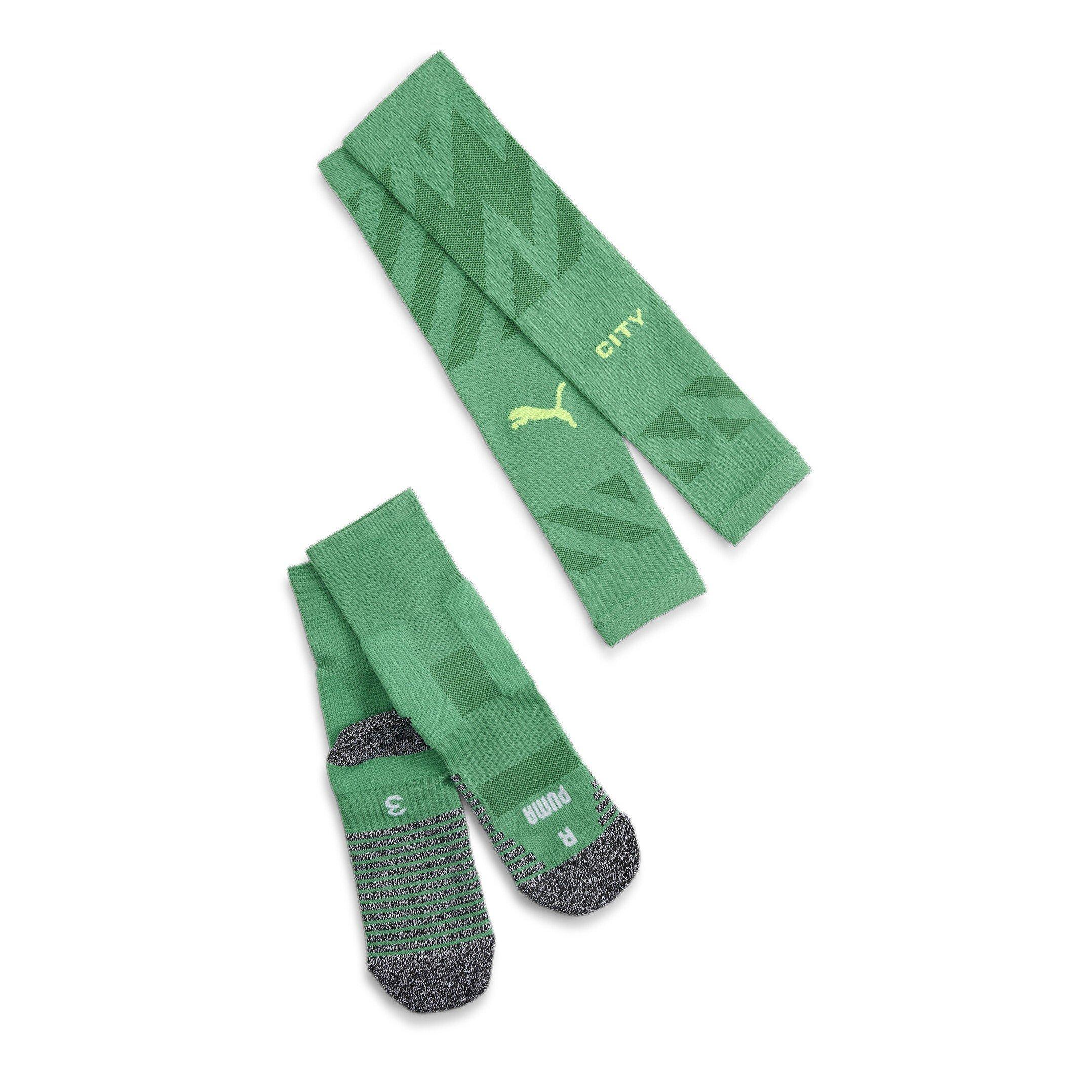Puma Men's Team Mcfc Gk Socks Promo Football Sock - Green - Mens 12+