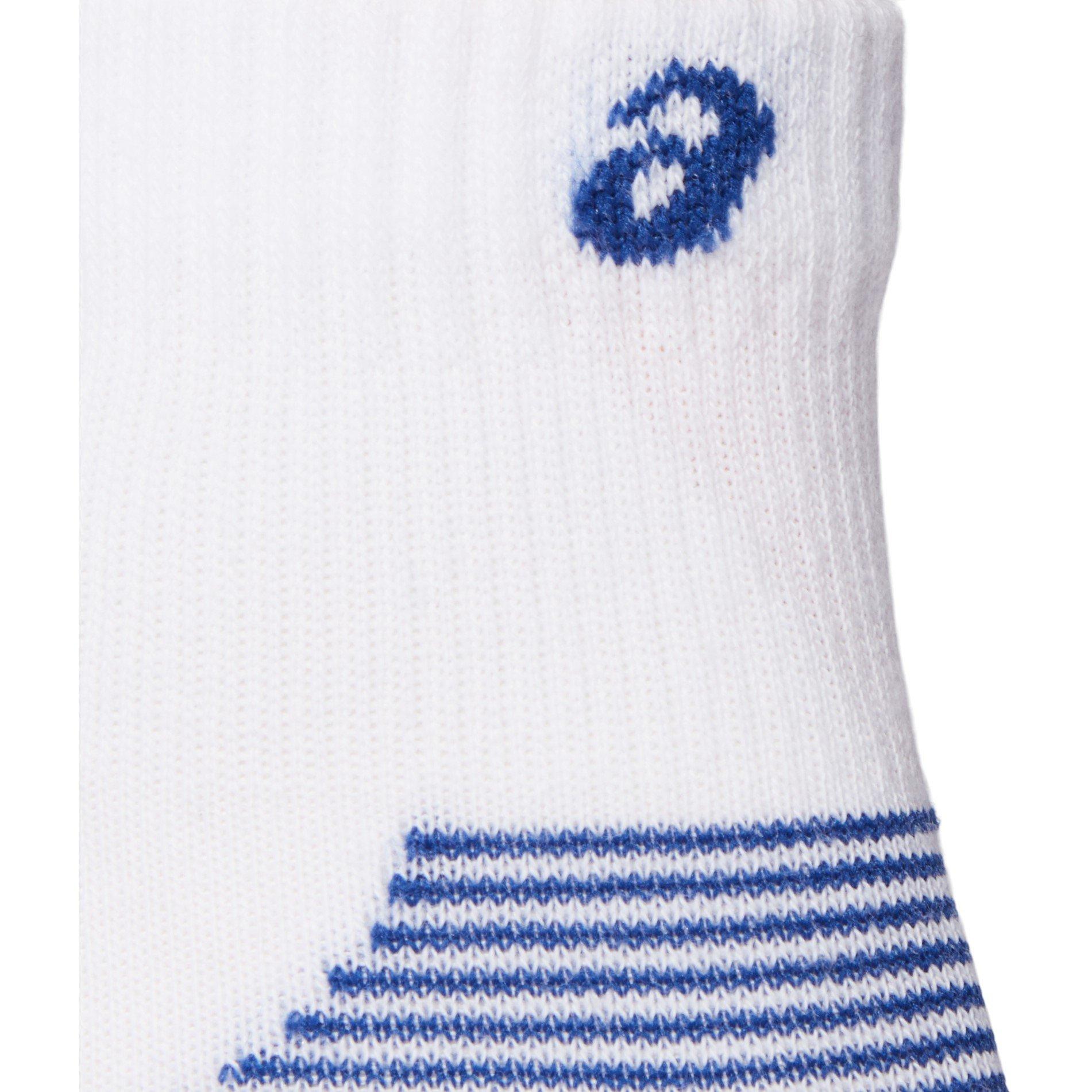Bianco/Azzurro - Asics - 2PK Cushioned Running Quarter Sock - 4