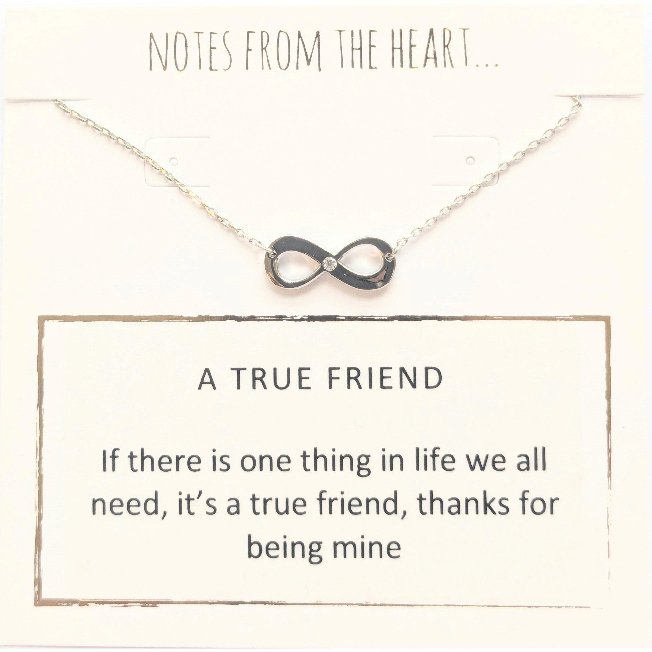 Notes From The Heart Women's Nfth A True Friend Pendant - Silver
