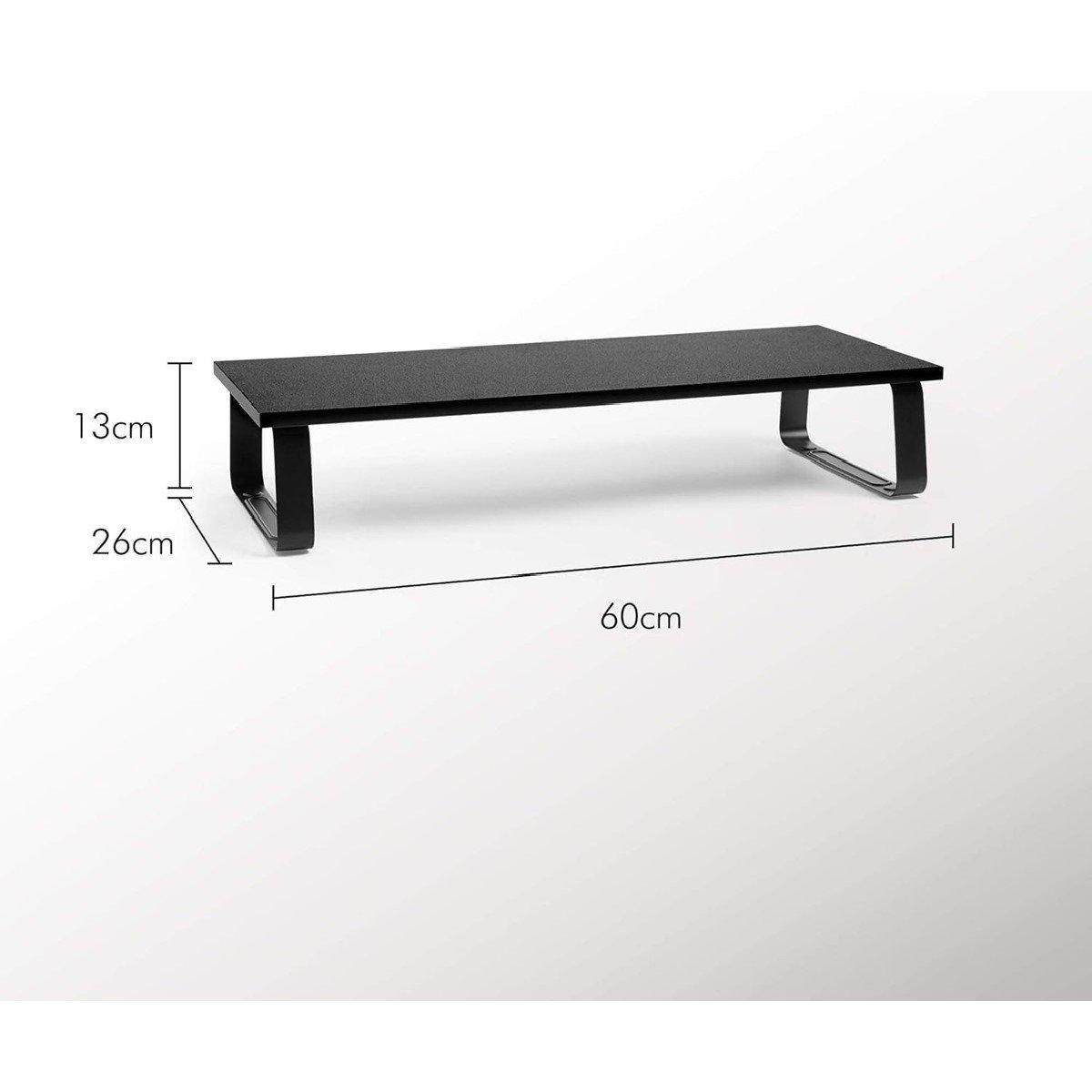 Black - VonHaus - Black Monitor Stand - 4