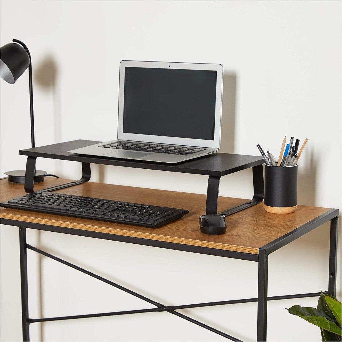 Black - VonHaus - Black Monitor Stand - 5