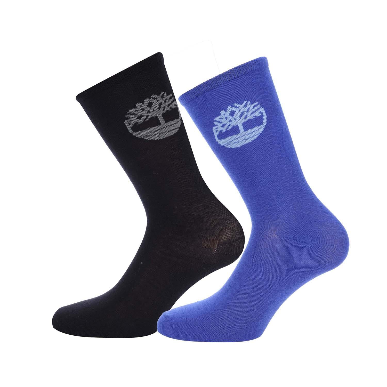 Black Blue - Timberland - Lightweight Thermal 2 Pack Crew Socks