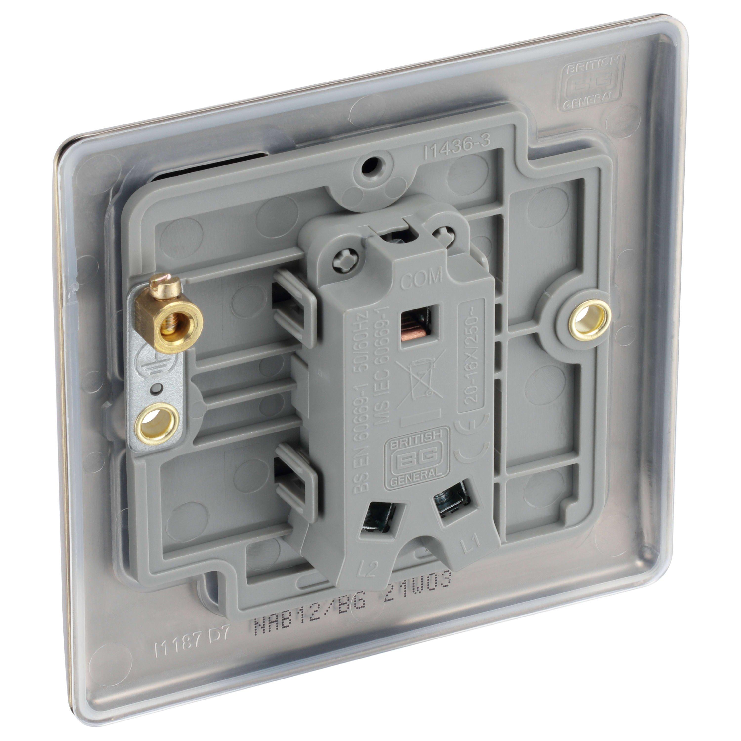 Antique Brass - BG - BG Nexus Metal Single Light Switch Antique Brass 2 - 3