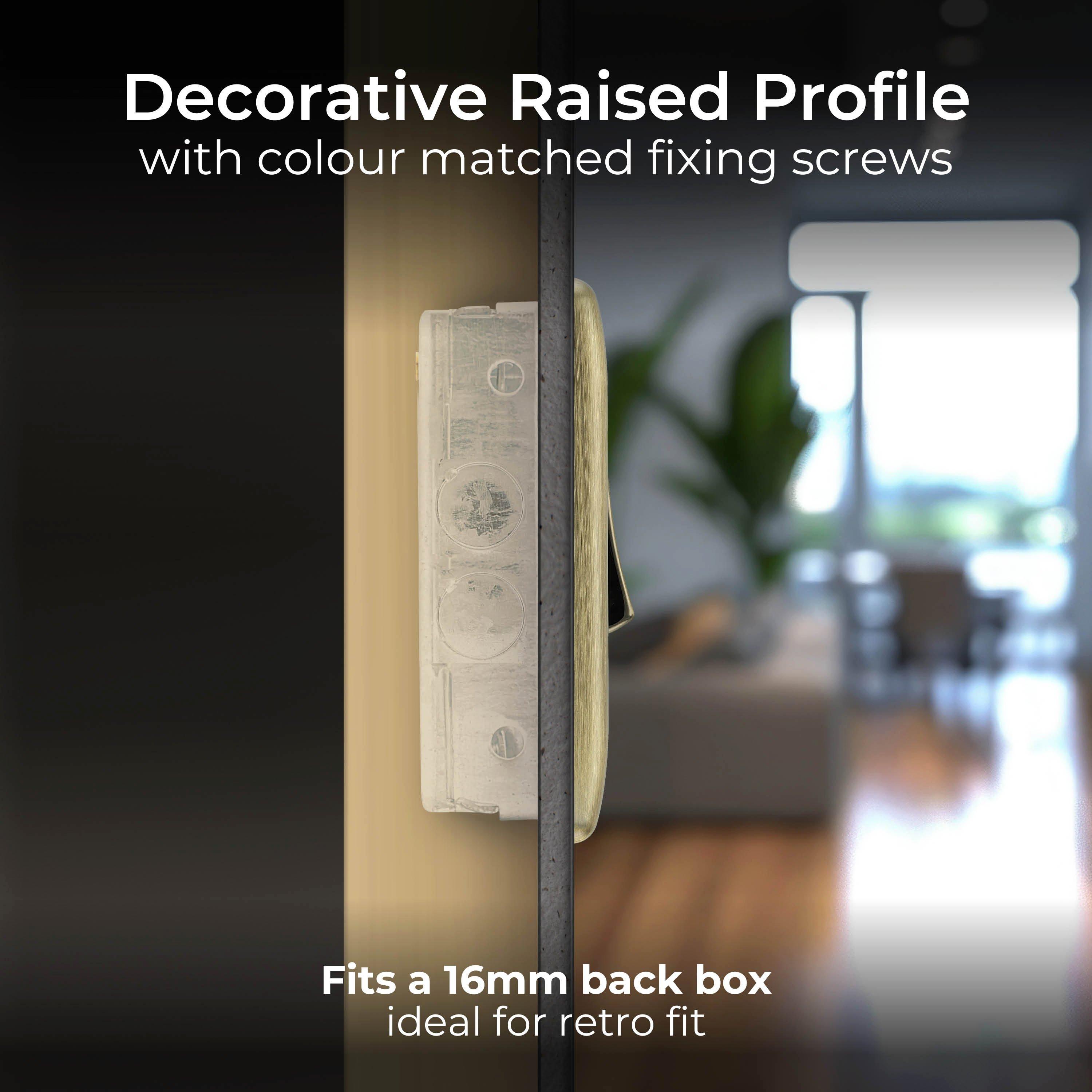 Antique Brass - BG - BG Nexus Metal Single Light Switch Antique Brass 2 - 5