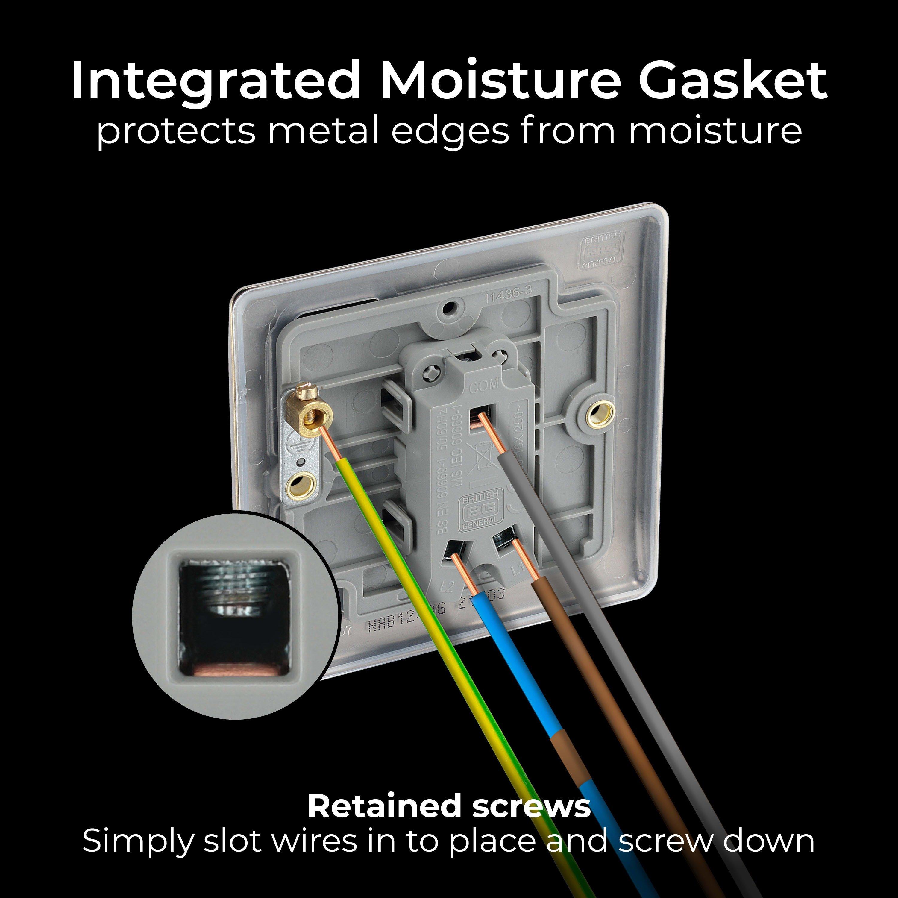 Antique Brass - BG - BG Nexus Metal Single Light Switch Antique Brass 2 - 7