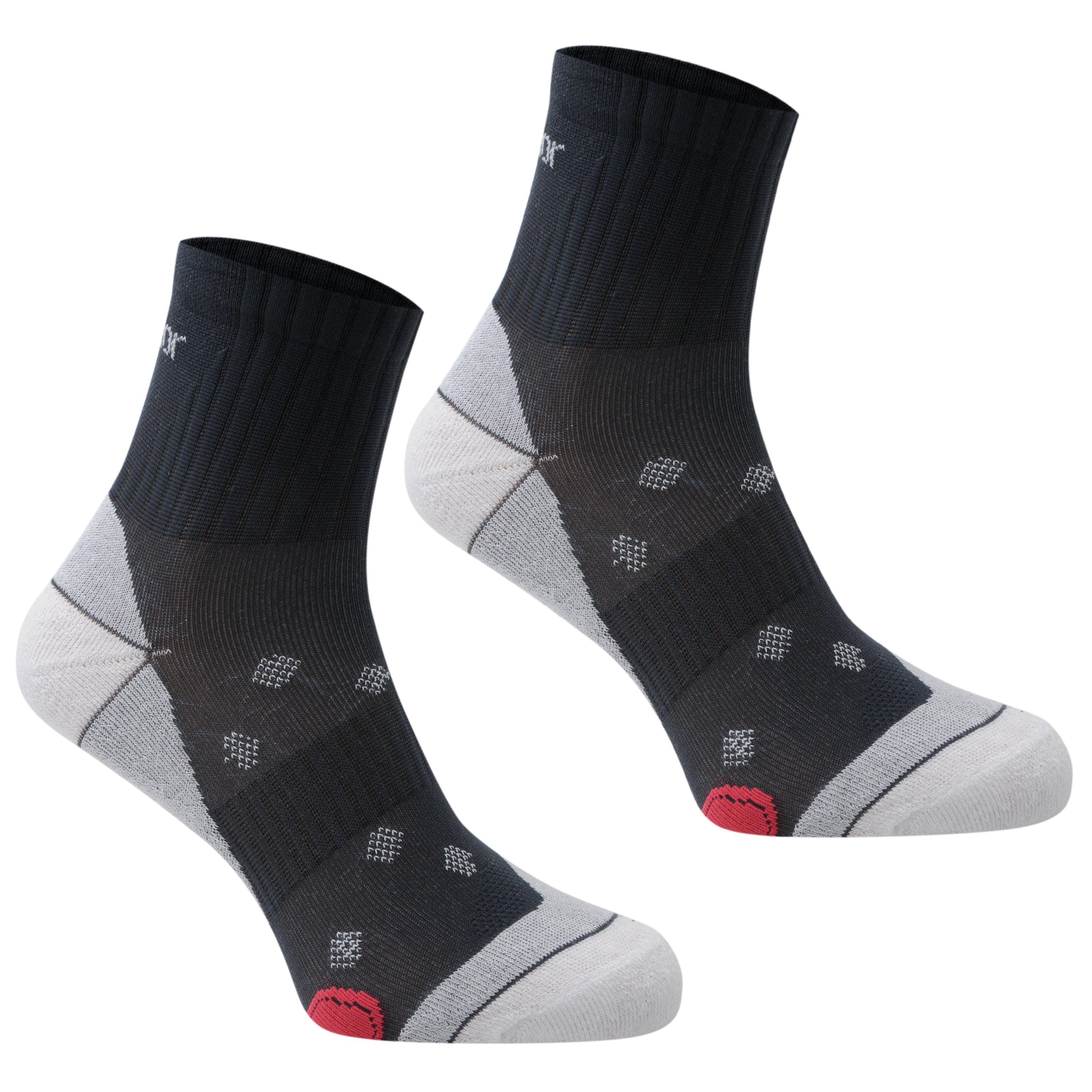 Karrimor Women's 2 Pack Running Socks - Mid Grey - Ladies 4-8