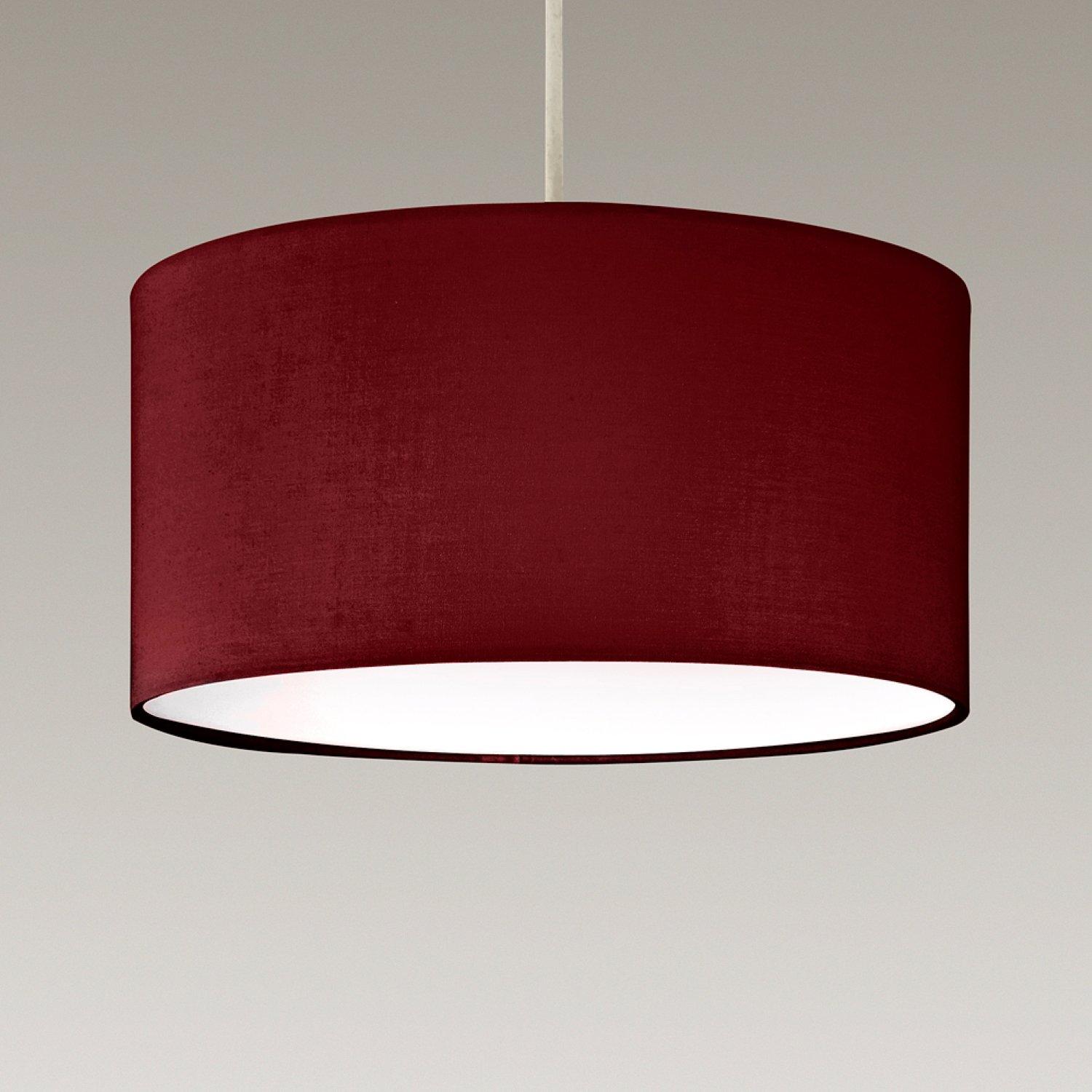 Red - K Living - Ceiling Pendant Cylinder Shade with Diffuser Base - 2