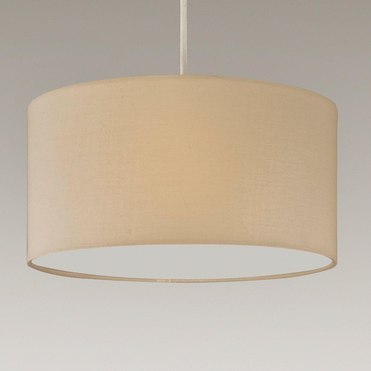 Cream - K Living - Ceiling Pendant Cylinder Shade with Diffuser Base - 1