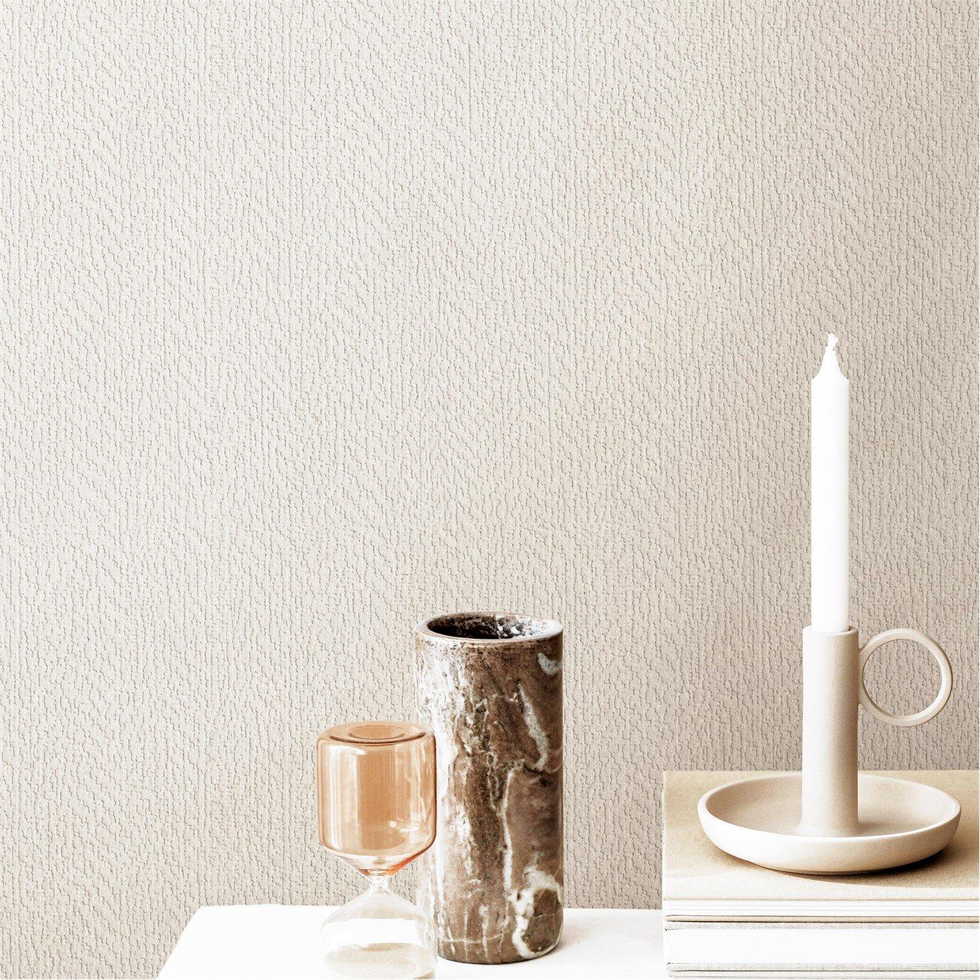 White - Superfresco Easy - Cove Paintable Wallpaper - 2