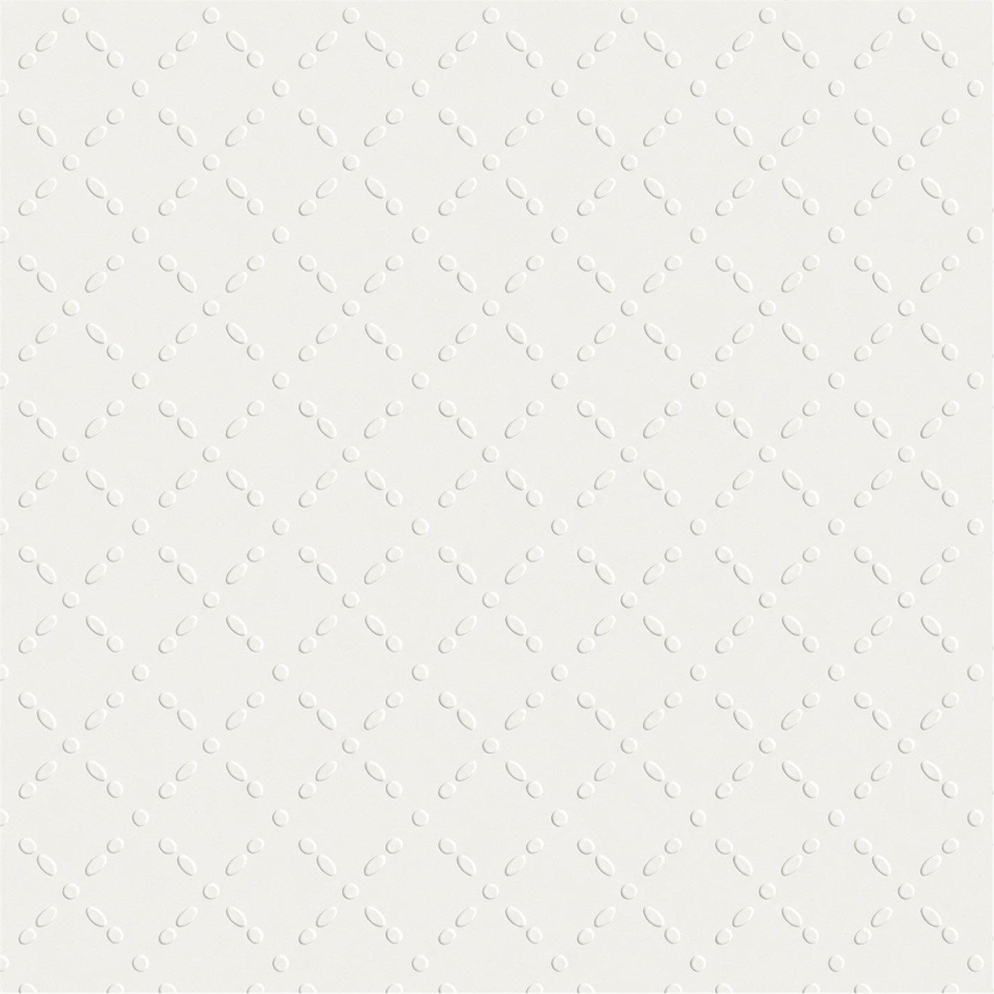 White - Superfresco Easy - Opal Paintable Wallpaper - 1