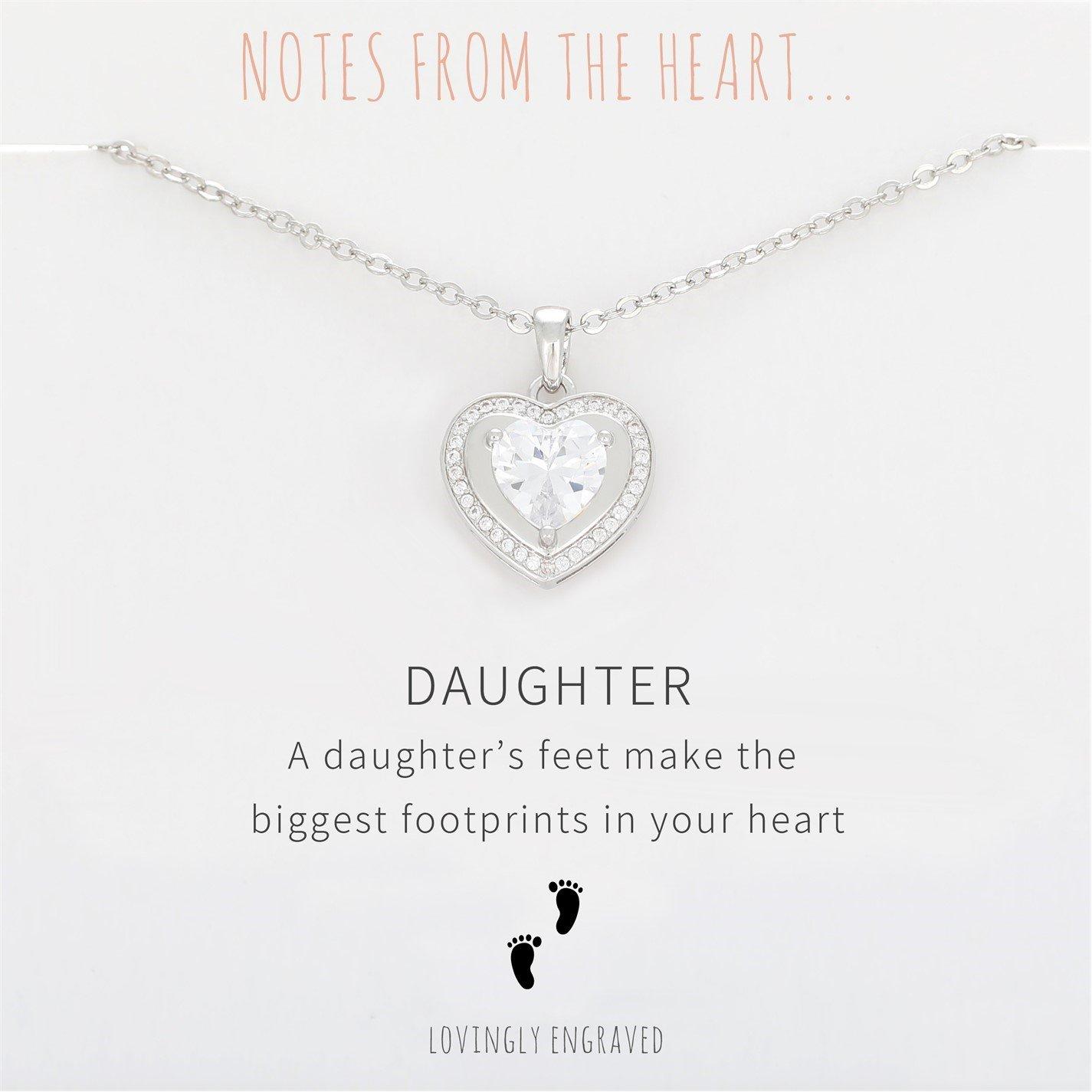 Notes From The Heart Women's Nfth Daughter Engraved Pendant - Silver