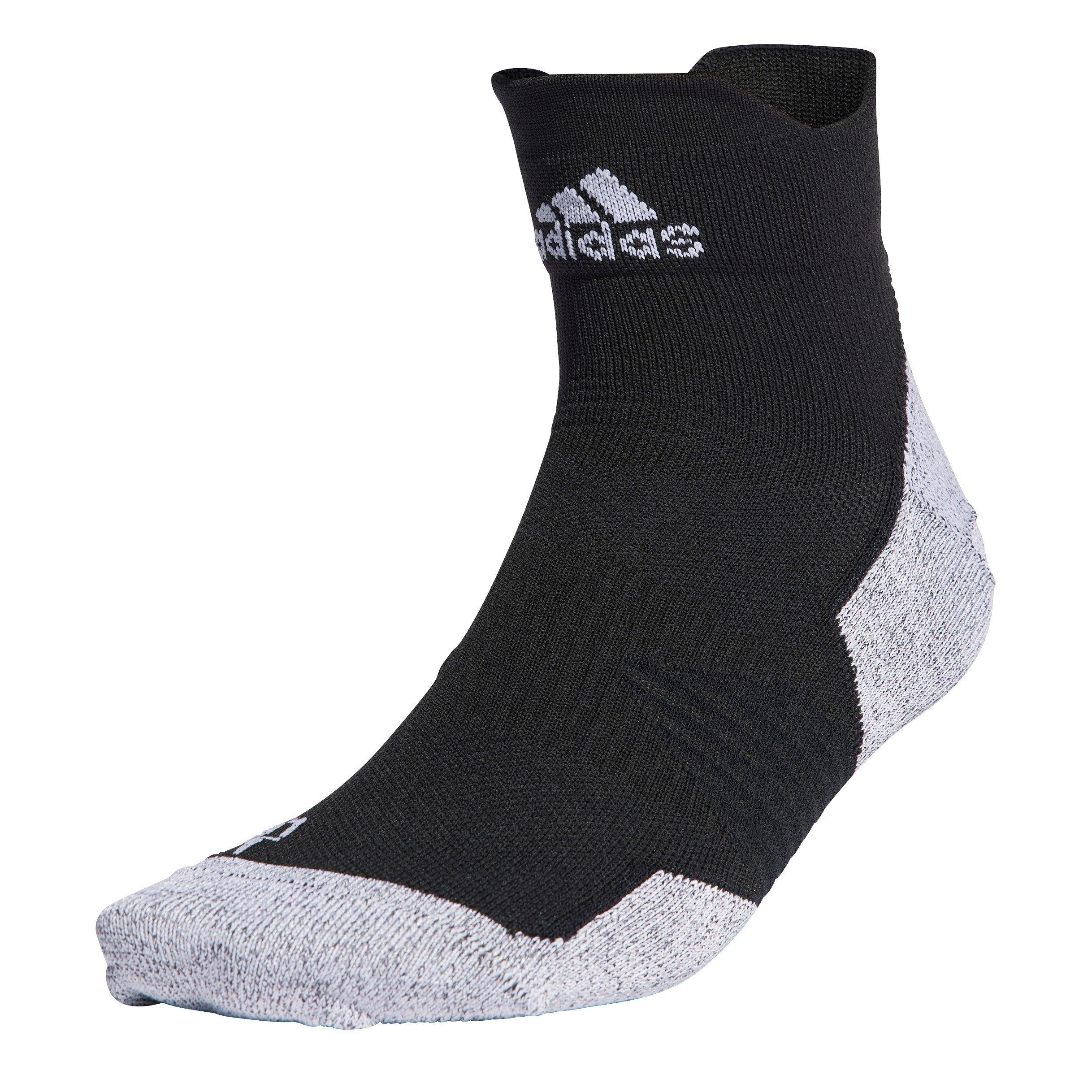 Black/White - adidas - Grip Running Ankle Socks