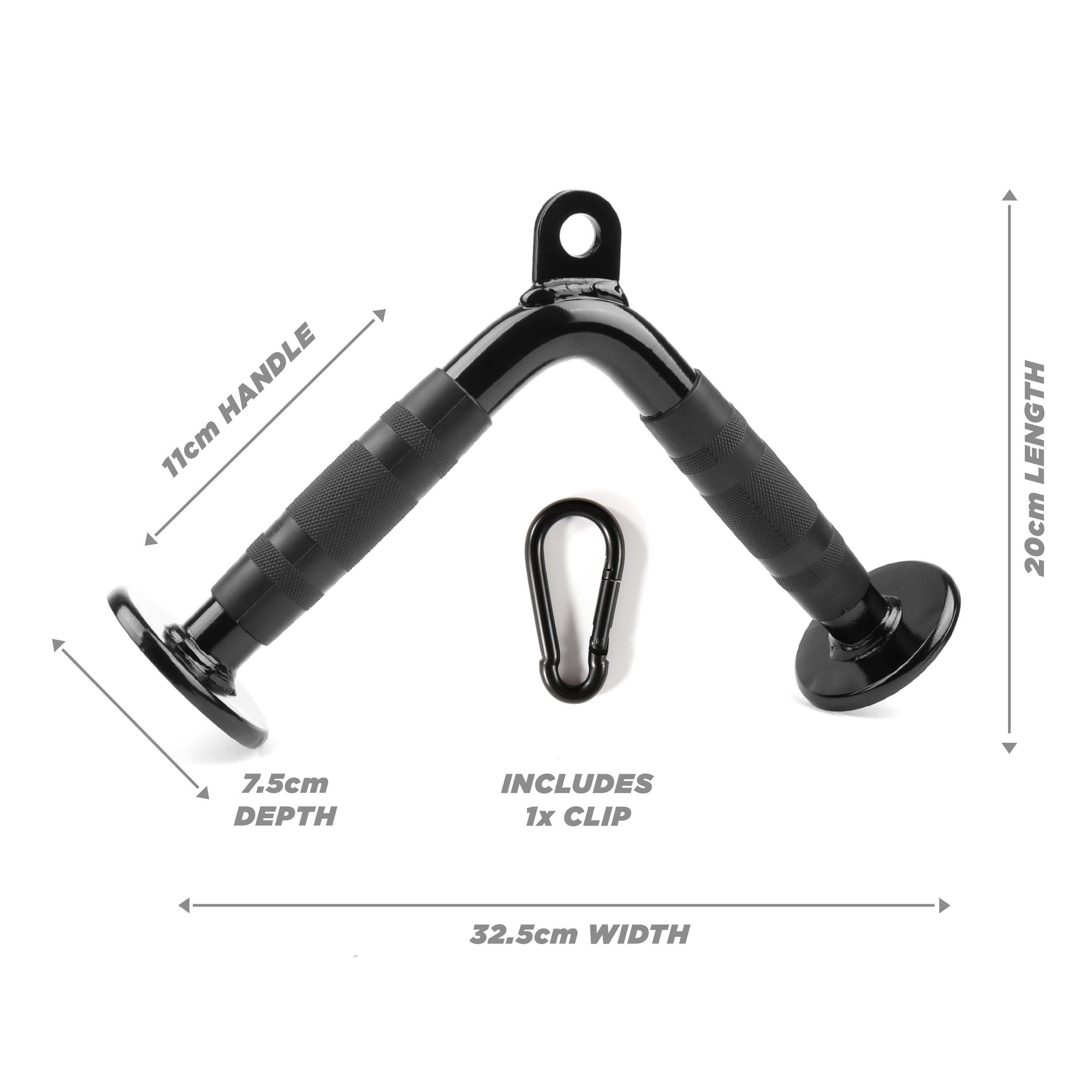 Black - Phoenix Fitness - Phoenix Fitness V Shaped Bar - 5