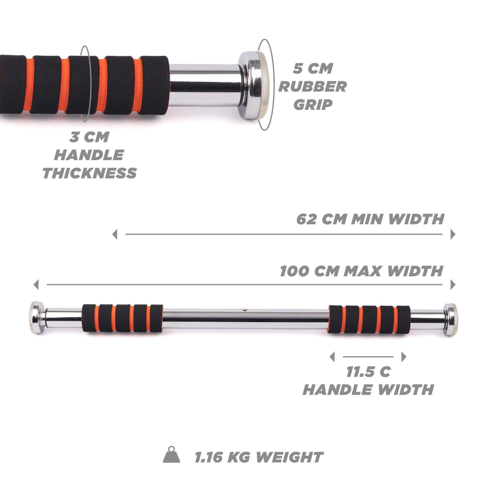 Black - Phoenix Fitness - Door Pull Up and Chin Up Bar - 5