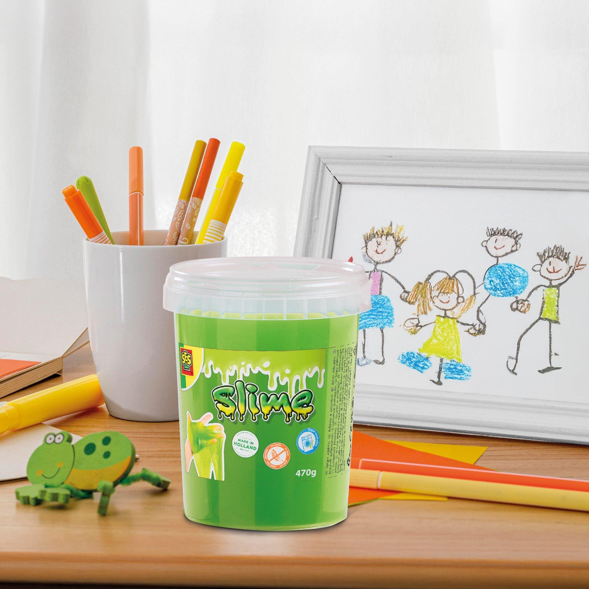 Multi - SES Creative - Slime - Neon green 470 g - 5