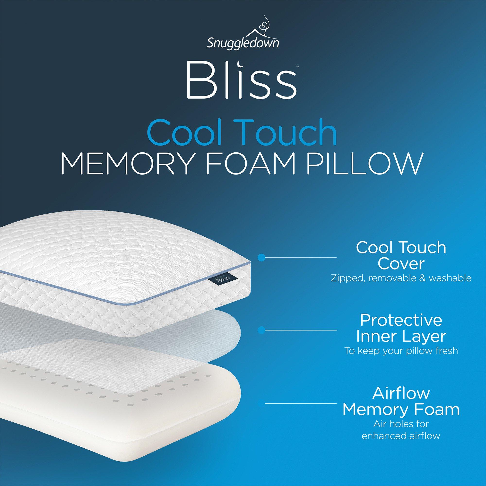 Cool Touch Extr - Snuggledown - Bliss Extra Deep Bamboo Firm Support Pillow - 8