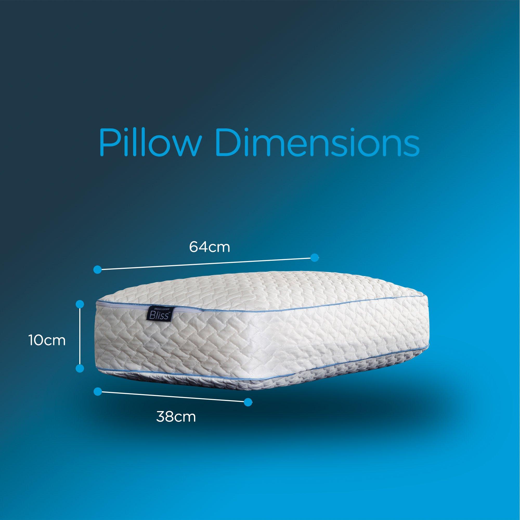 Cool Touch Extr - Snuggledown - Bliss Extra Deep Bamboo Firm Support Pillow - 9