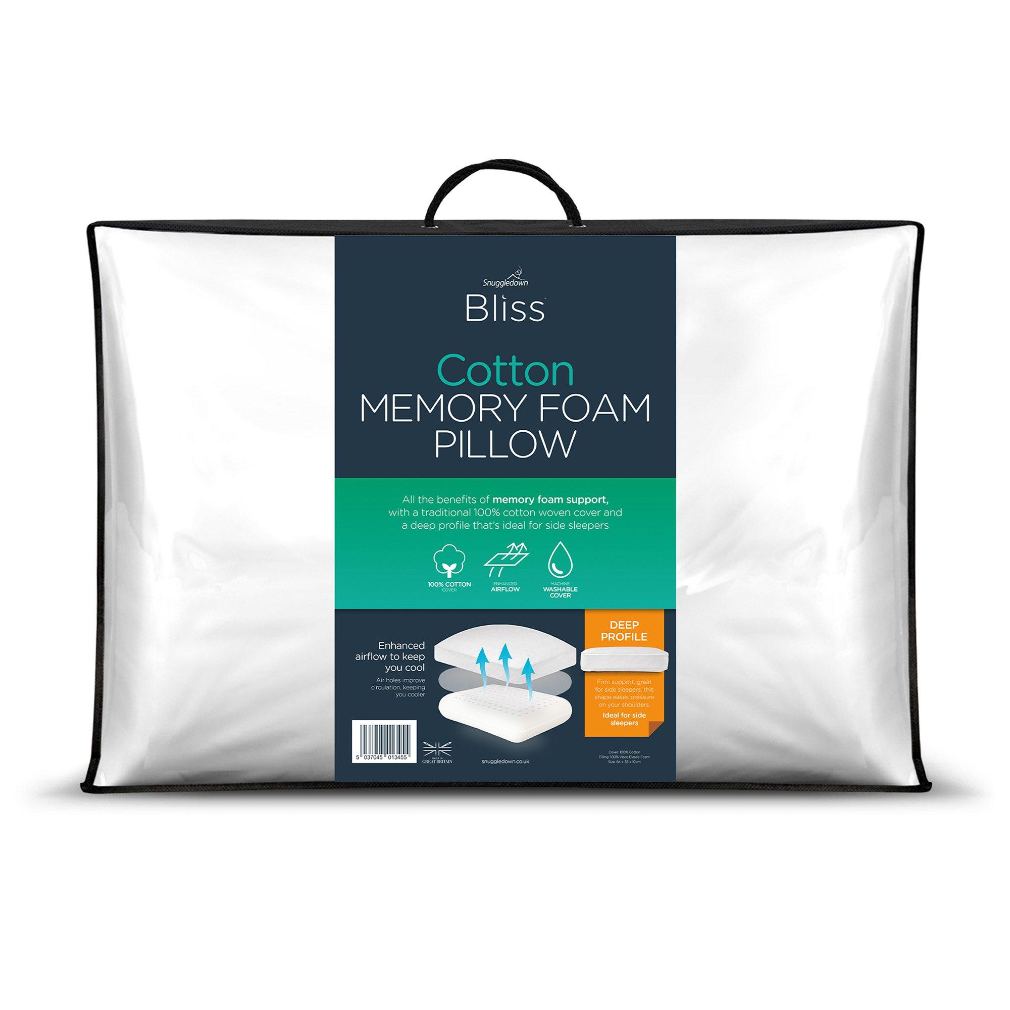 Bliss Memory Foam Supportive Pillows