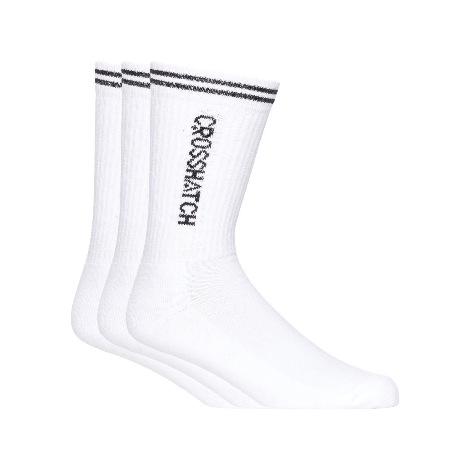 Multi Colour - Crosshatch - 3 Pack of Peppy Sport Socks