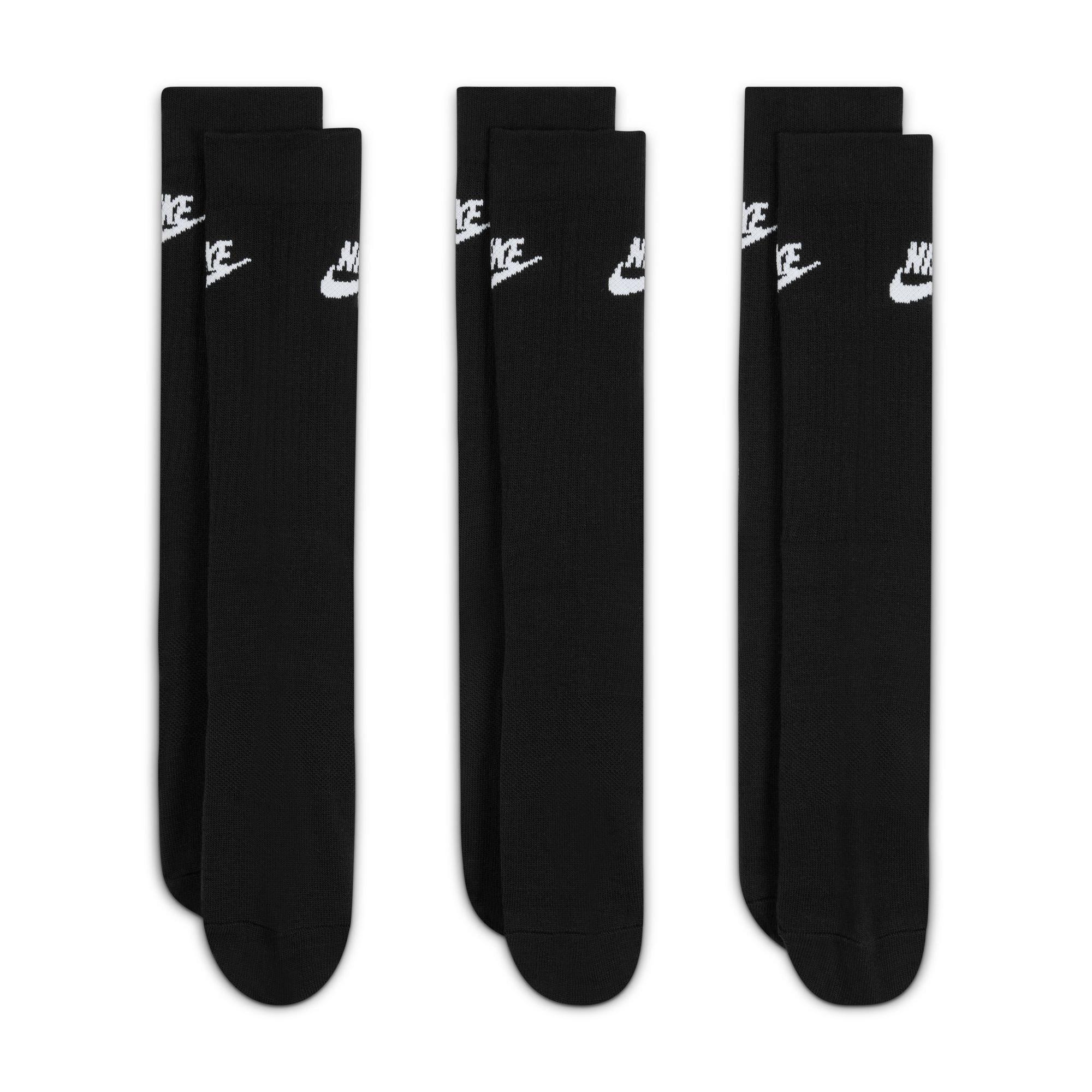 Negro/Blanco - Nike - 3 Pack of Essential Crew Socks - 5