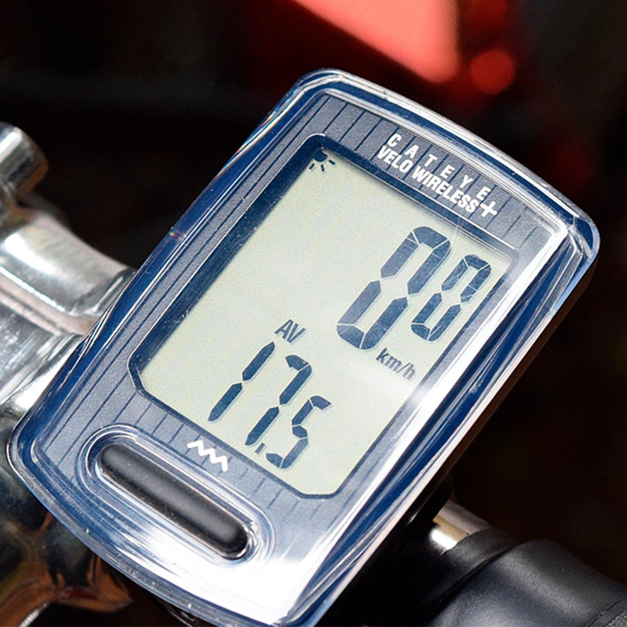 Black - Cateye - Velo Wireless Plus Cycle Computer - 6