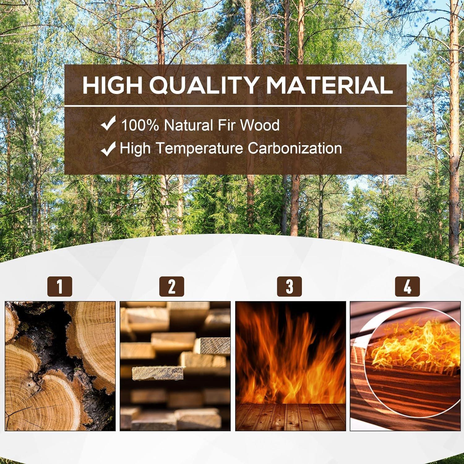 Brown - Outsunny - Fir Plant Pot Raised Flower Bed - 6