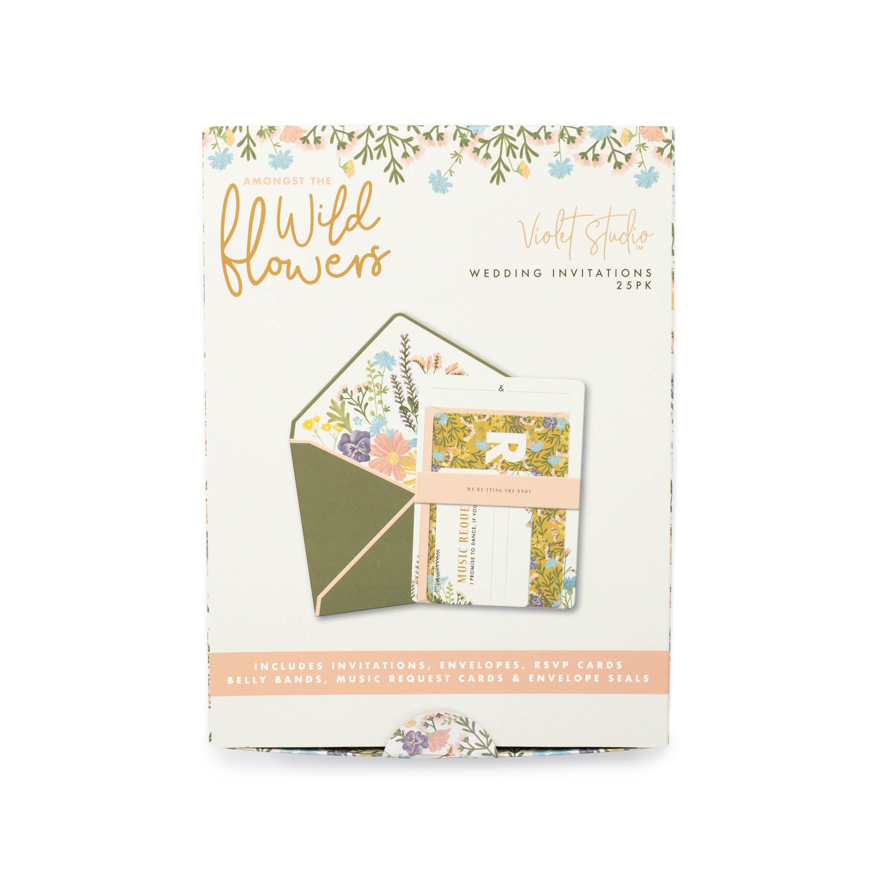 Multi - Crafters Companion - Wedding Invitations - Amongst The Wildflowers - 1