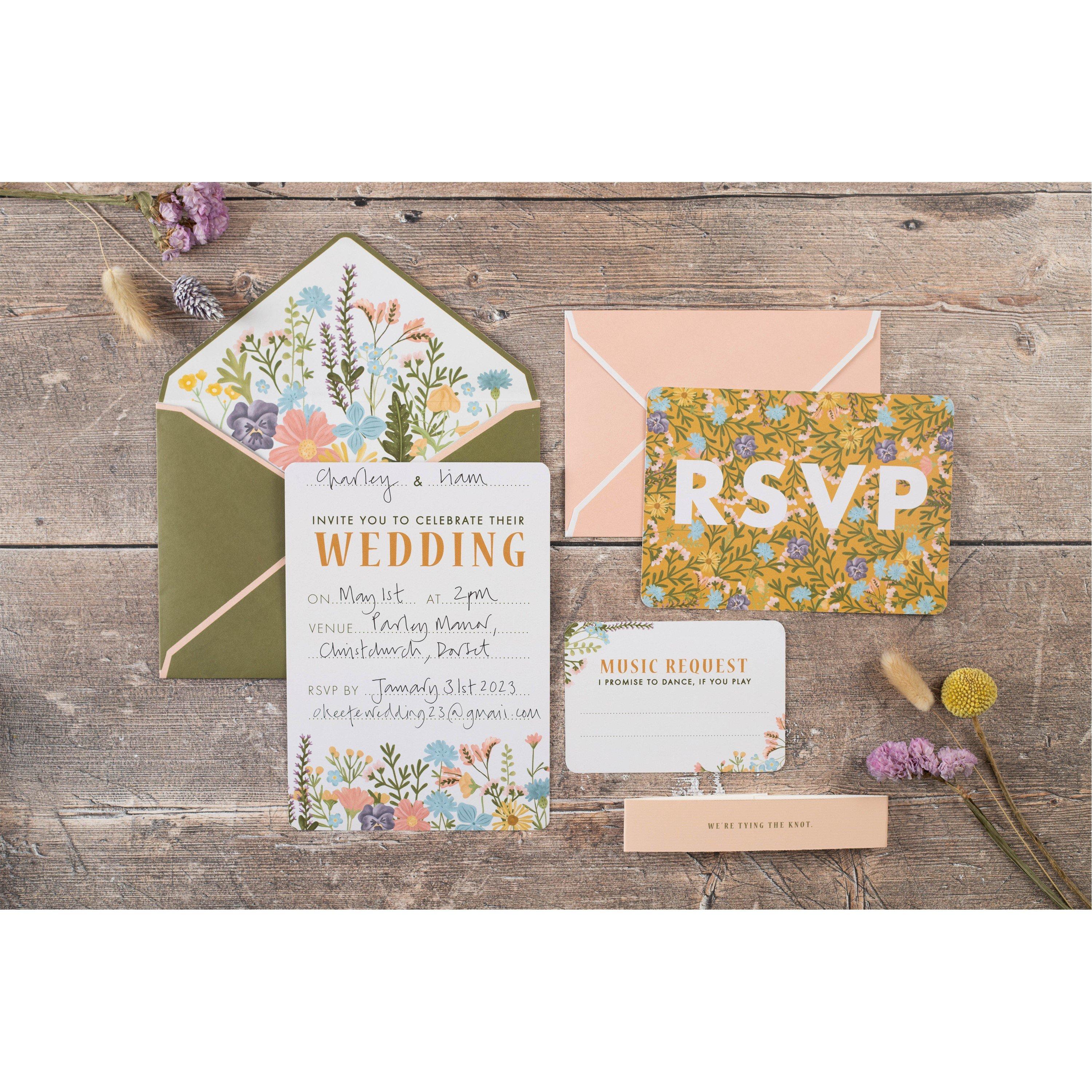 Multi - Crafters Companion - Wedding Invitations - Amongst The Wildflowers - 2