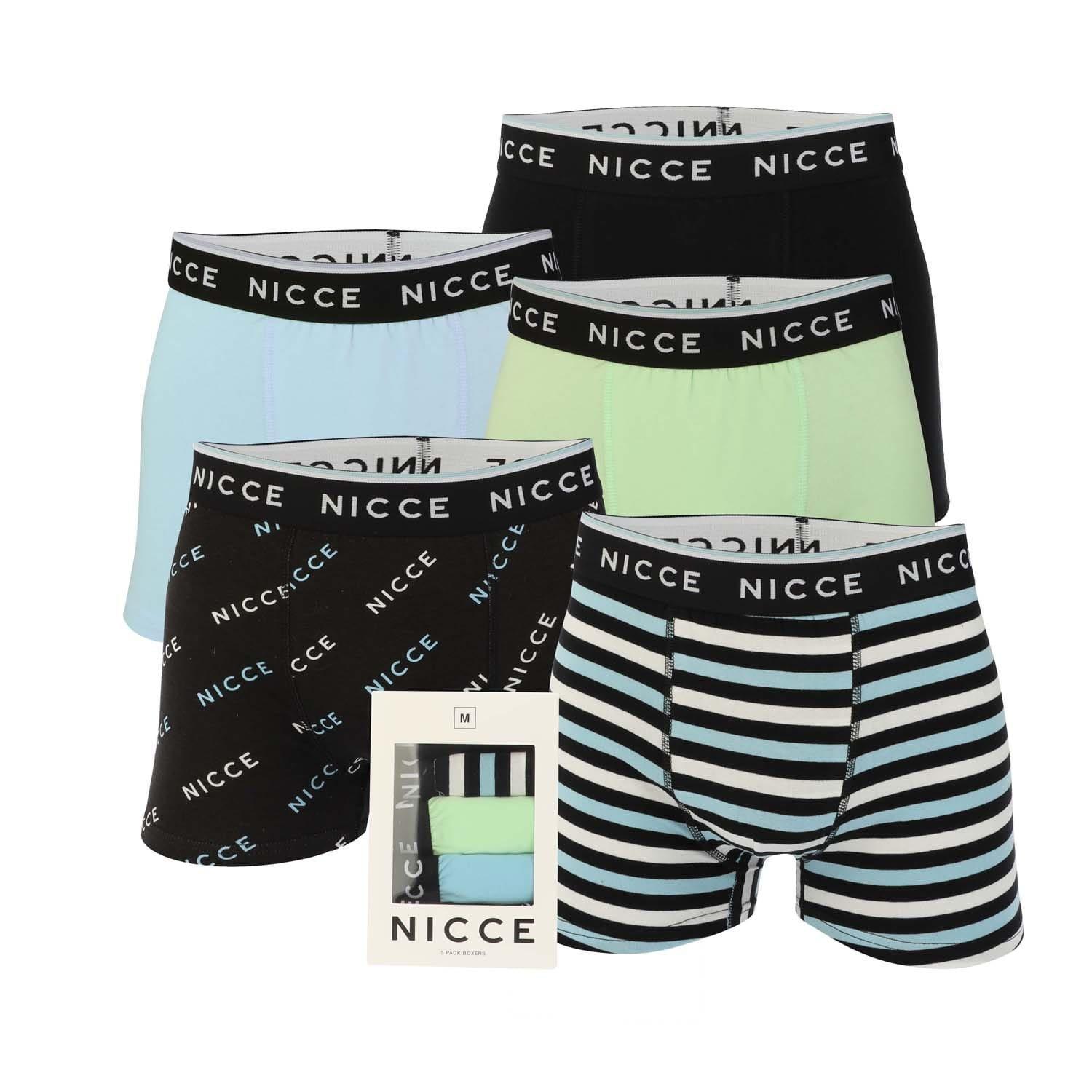 Nicce Men's Multi Colour 5 Pack Boxer Shorts