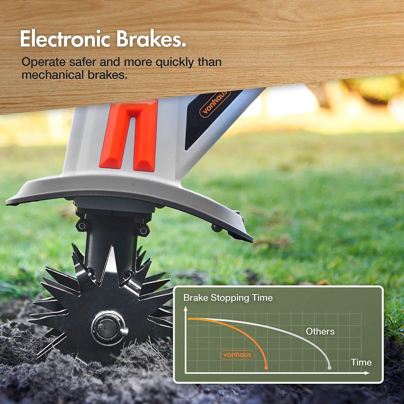 Grey - VonHaus - Tiller Cordless – 20V Electric Rotavator - 5
