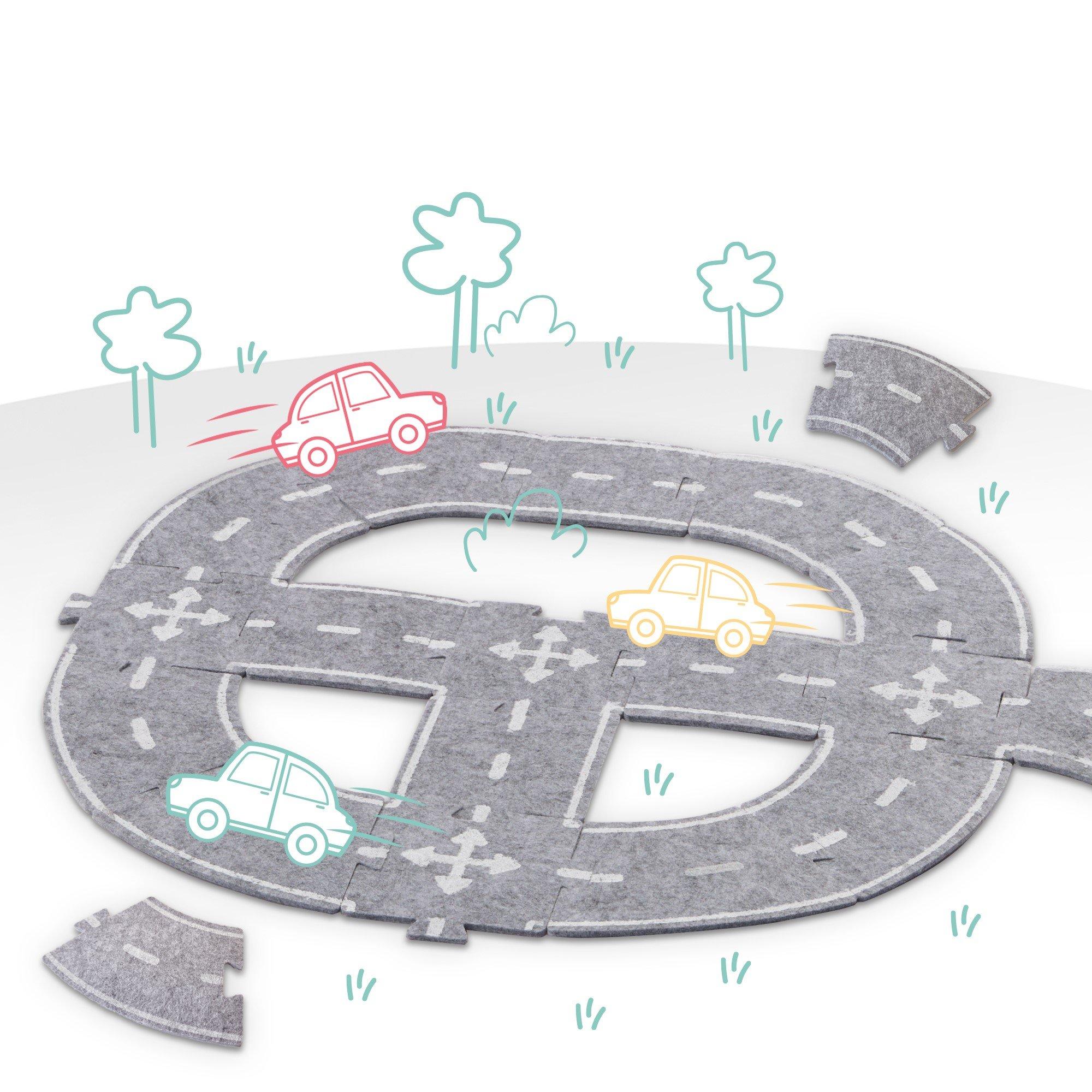 Multi - SES Creative - Felt road circuit 20pcs - 2