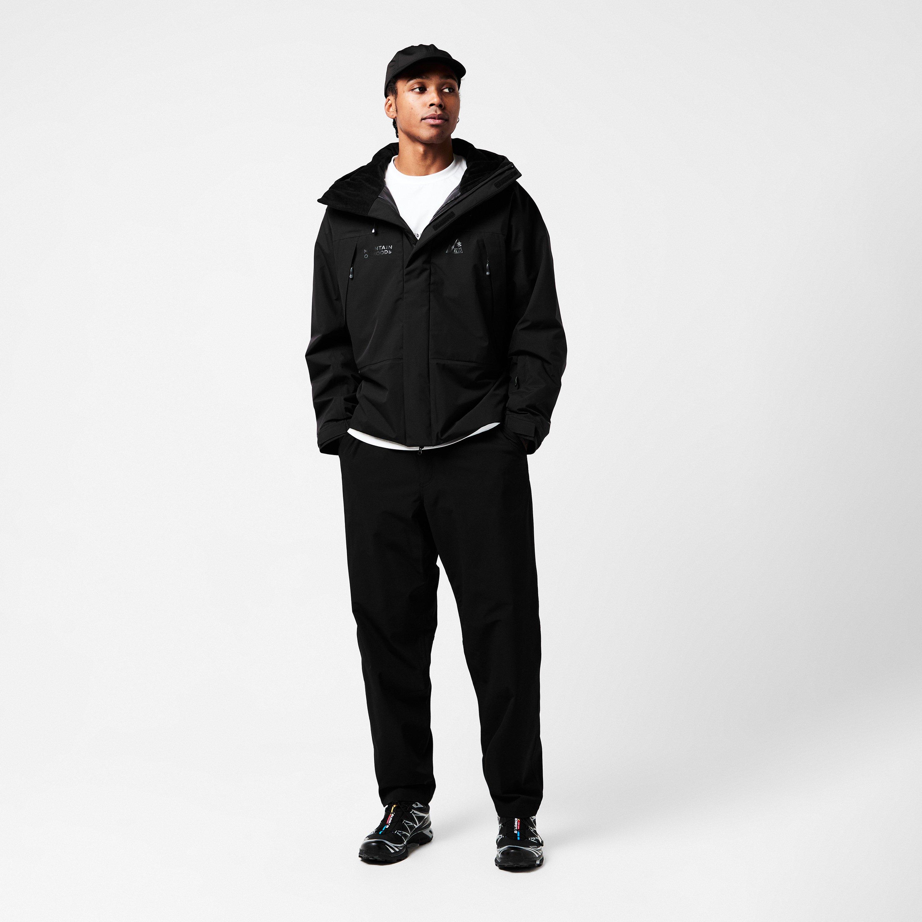 Black - Snow Peak - Men's Puff Windproof Hooded Full Zip Ski Jacket - 6