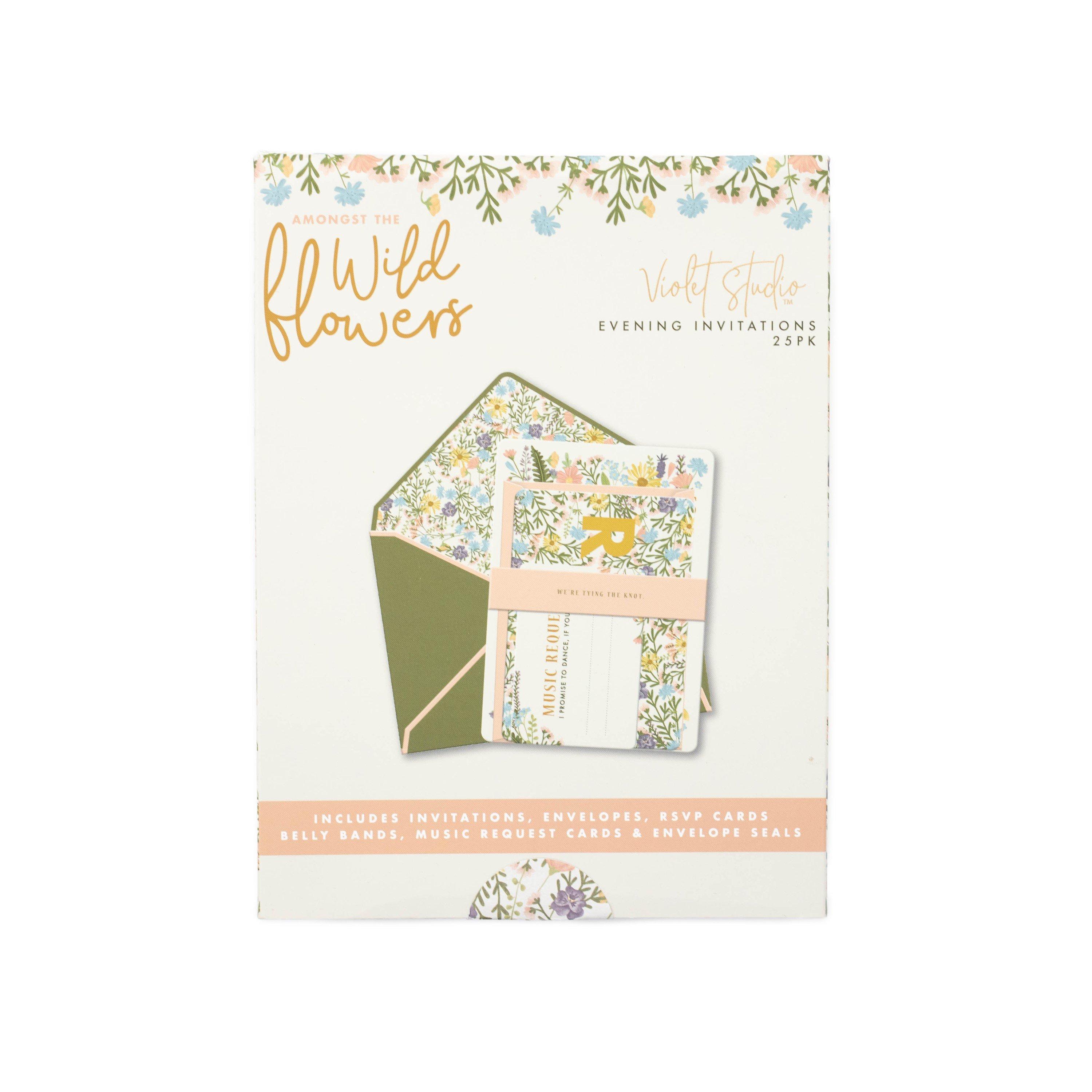 Multi - Crafters Companion - Evening Invitations - Amongst The Wildflowers - 1