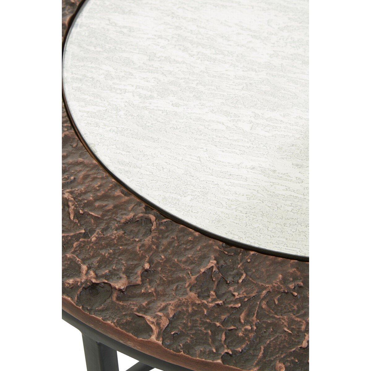 Black - Fifty Five South - Akola Set Of 2 Round Nesting Tables - 5