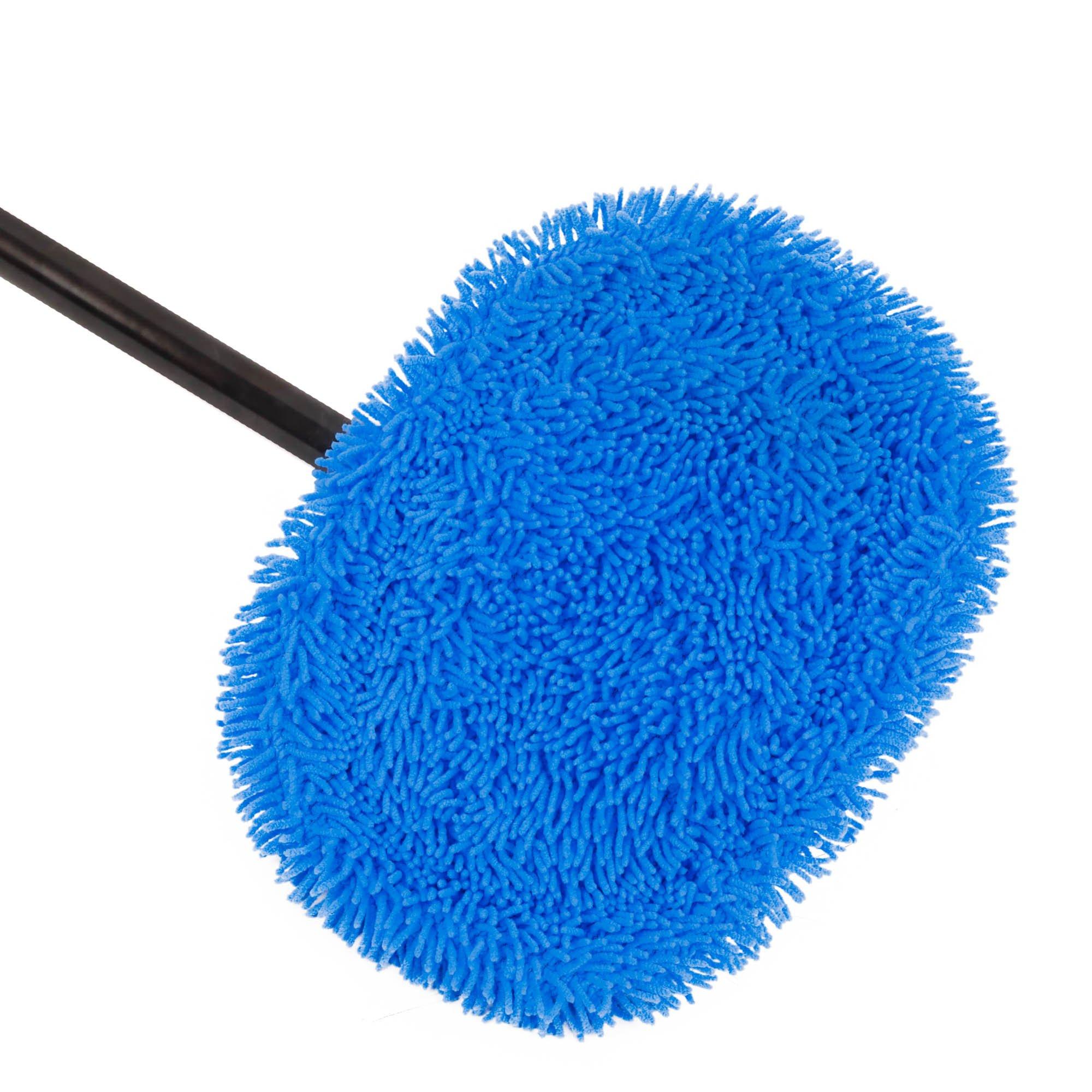 Blue/Black - Streetwize - 1.2m Adjustable Curved Car Wash Brush - 3