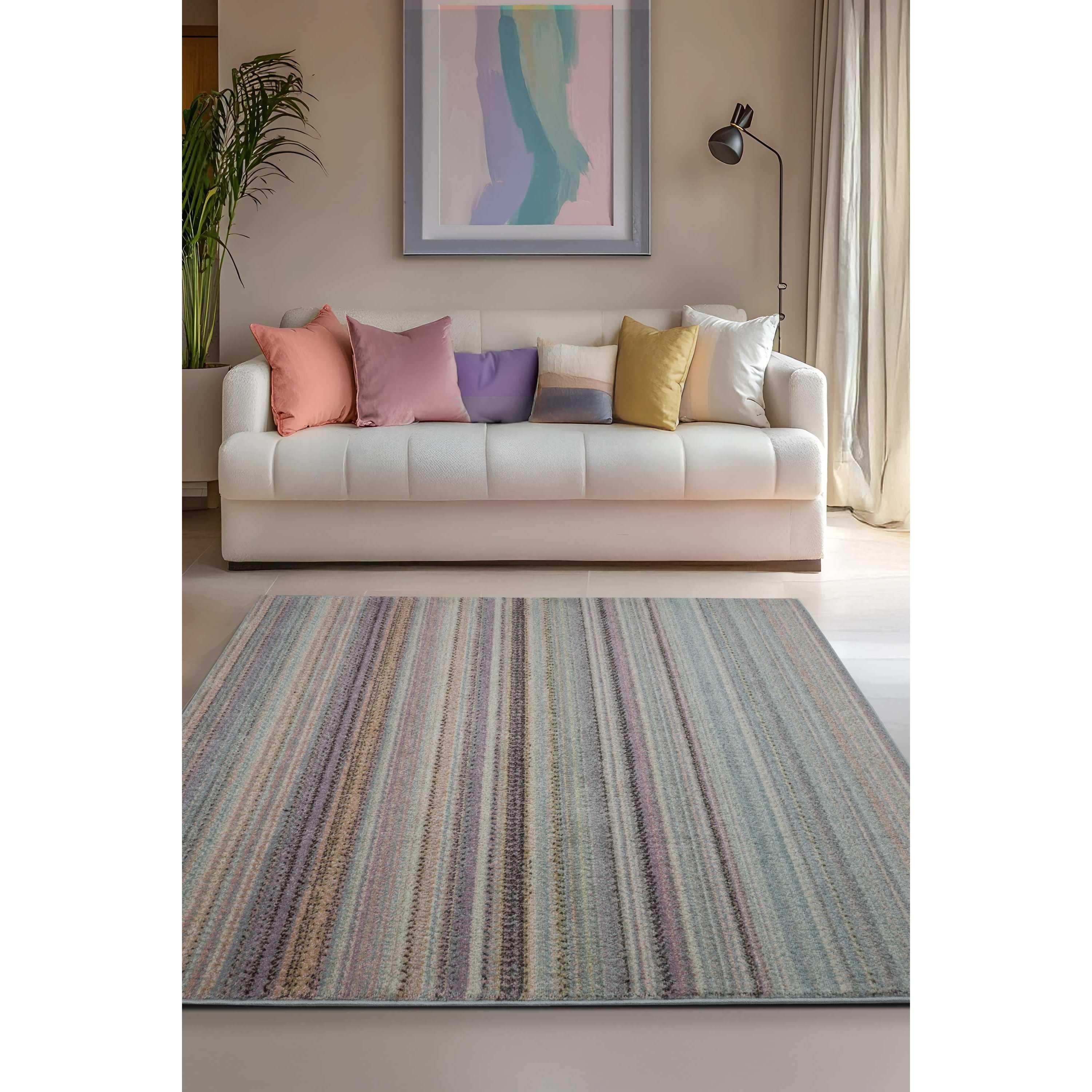 Homemaker  Echo Stripe Rug Pastel - 160x230cm