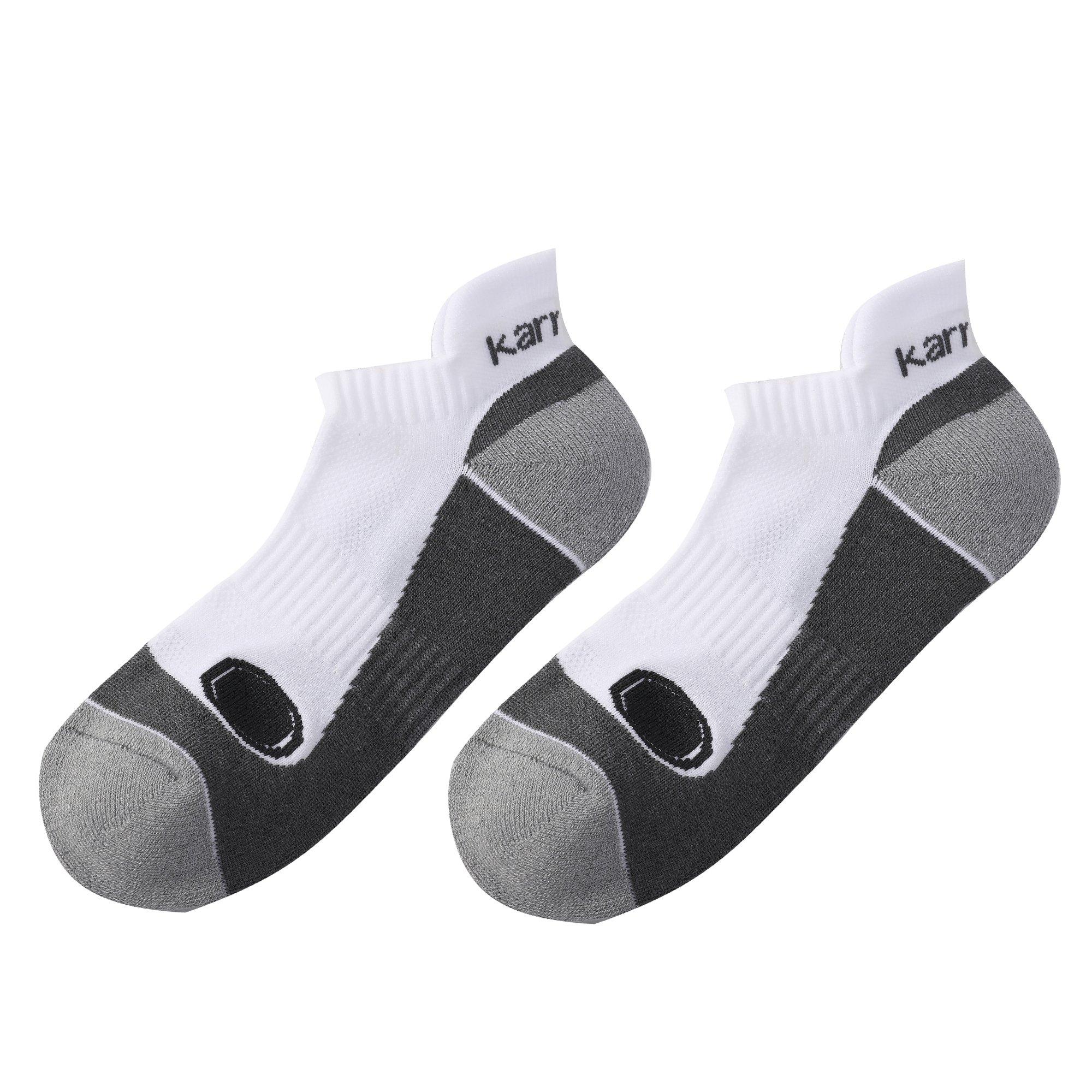 Karrimor Men's 2 Pack Running Socks - White/Grey Marl - Mens 7-11