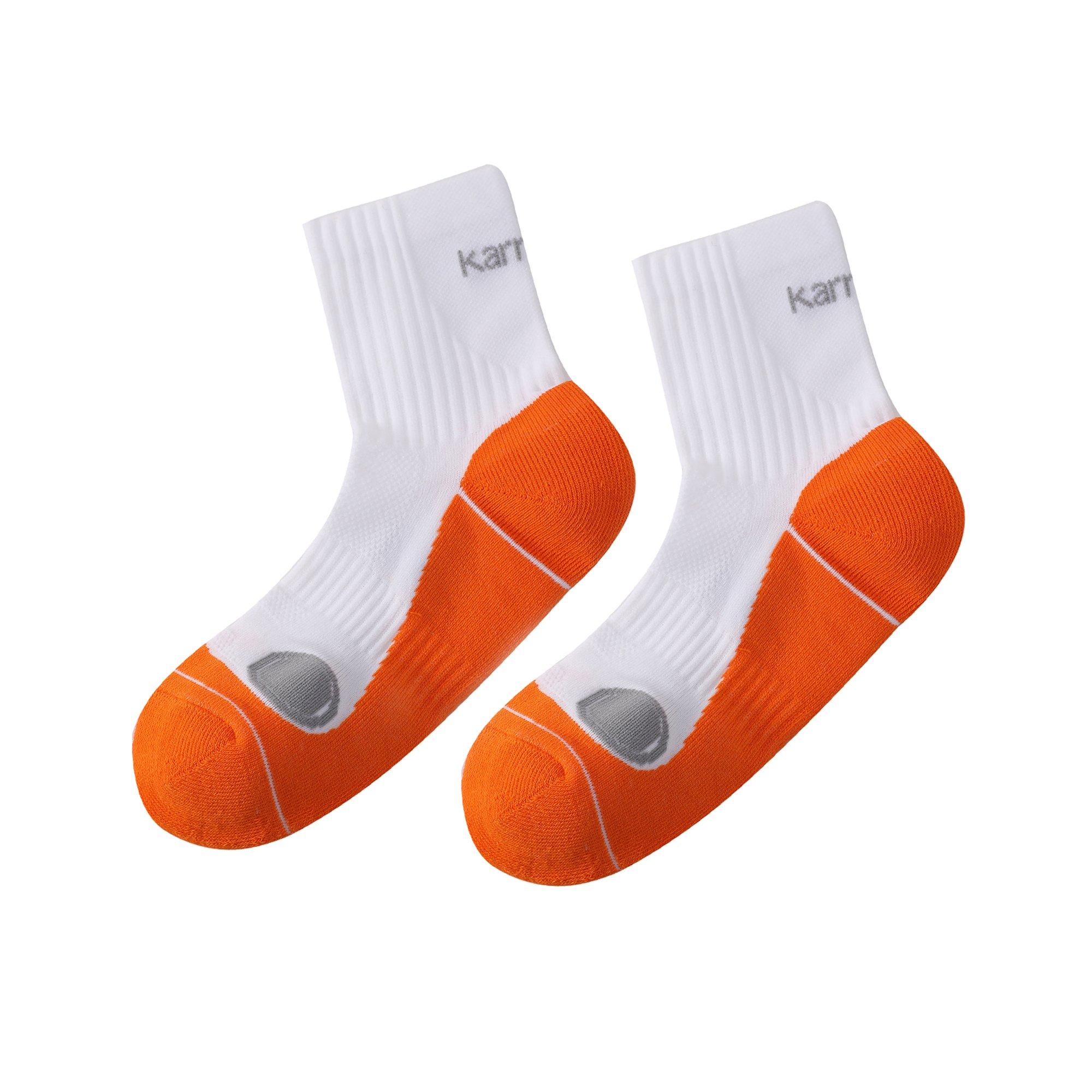 Karrimor Men's Dri Skin 2 Pack Running Socks - Orange/Grey - Mens 7-11