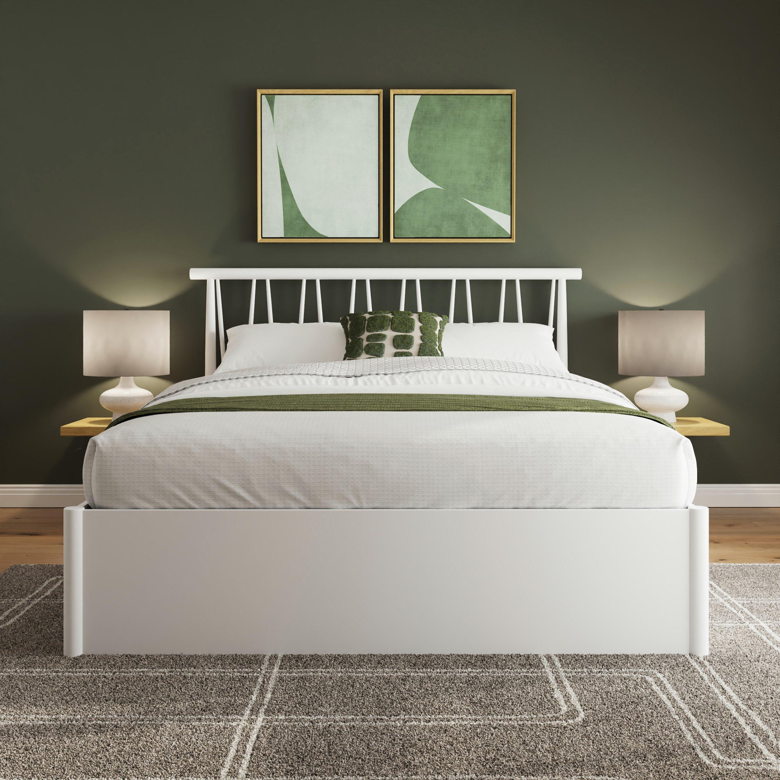 White - GFW - Fusum Double Ottoman & Pocket Sprung Mattress - 1