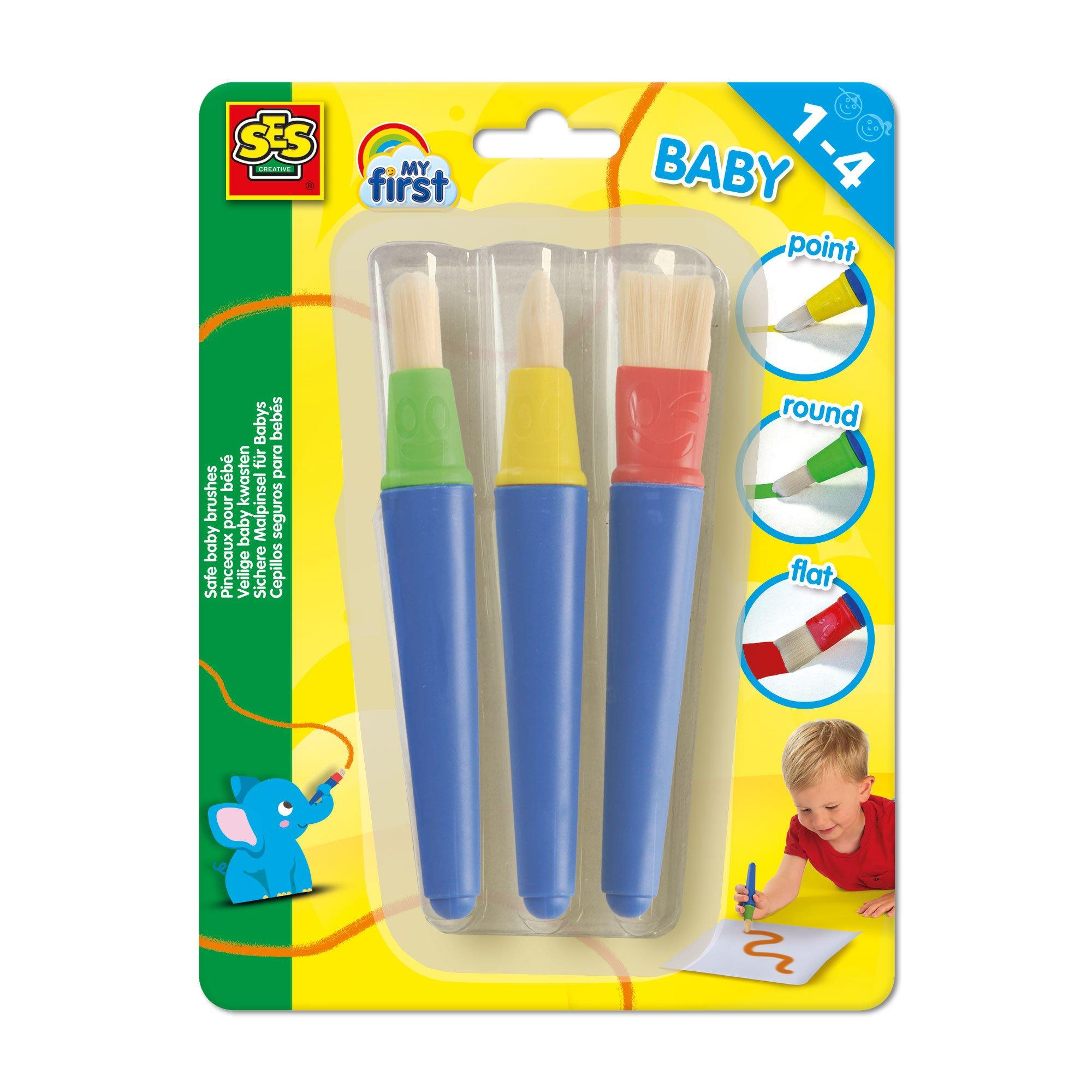 Ses Creative  Kids My First - Safe Baby Brushes (3 Pieces) - 