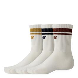 New Balance 3 Pack Striped Crew Socks