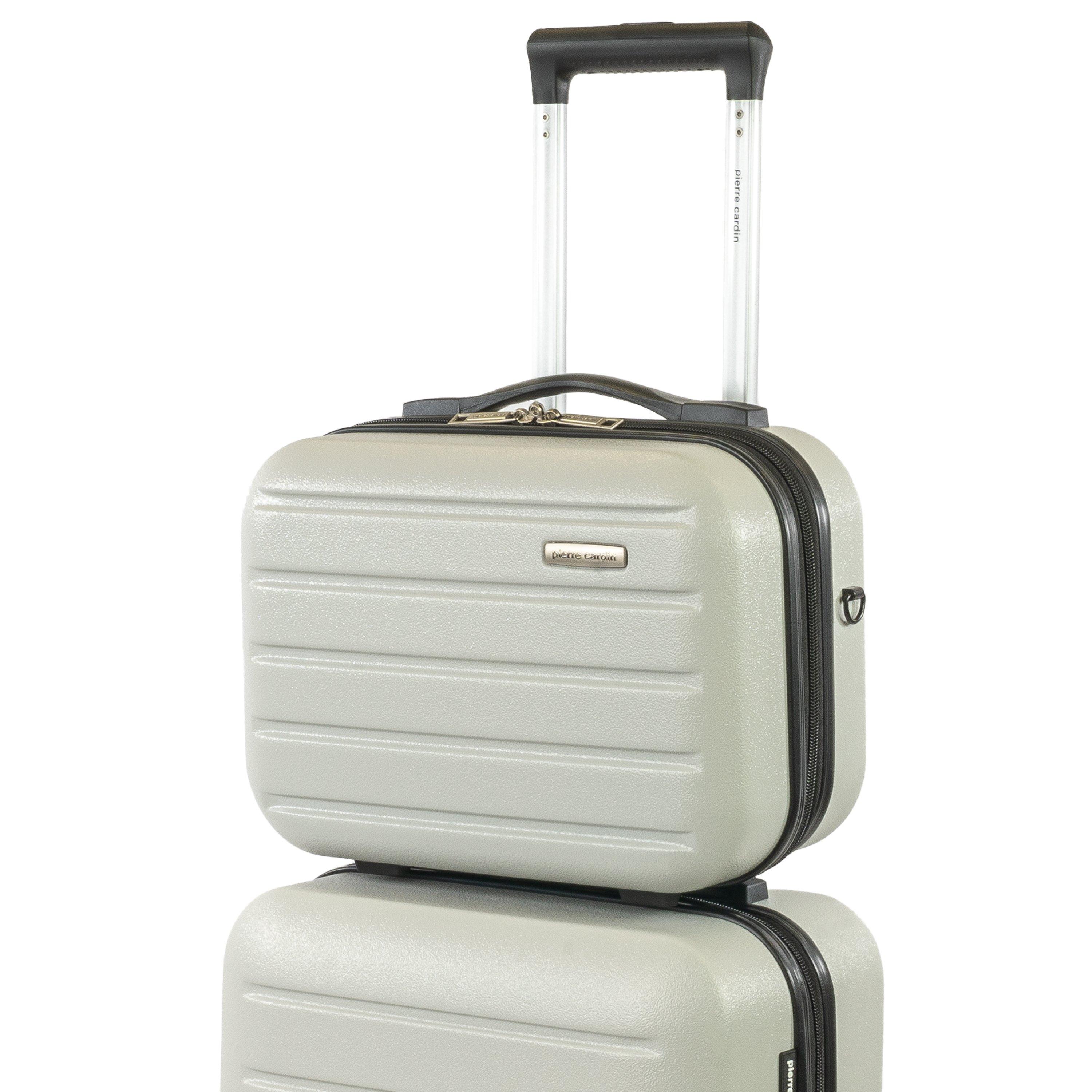 Light Grey - Pierre Cardin - Voyager Hard Shell Cabin Case Flight Bag Luggage - 2