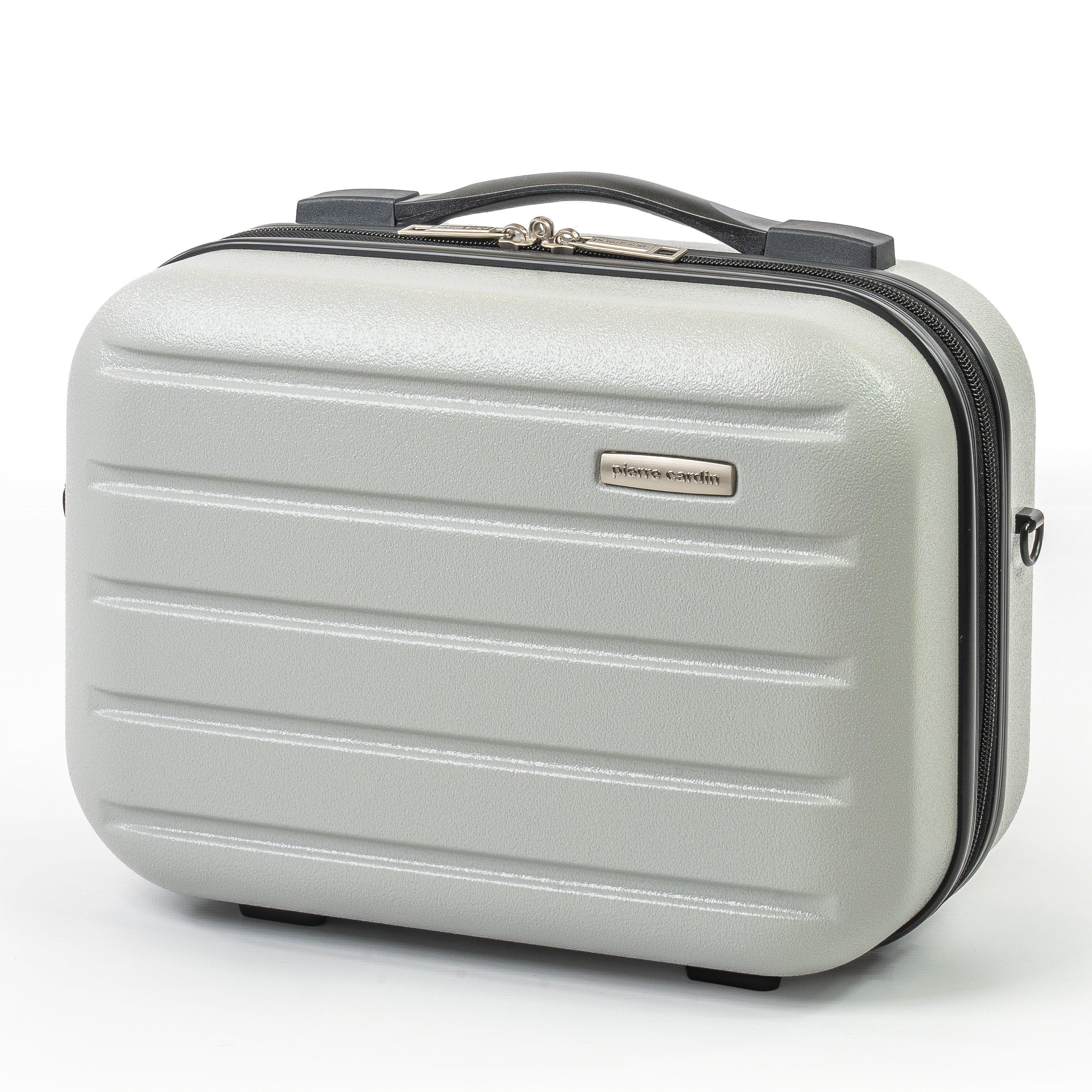 Light Grey - Pierre Cardin - Voyager Hard Shell Cabin Case Flight Bag Luggage - 4