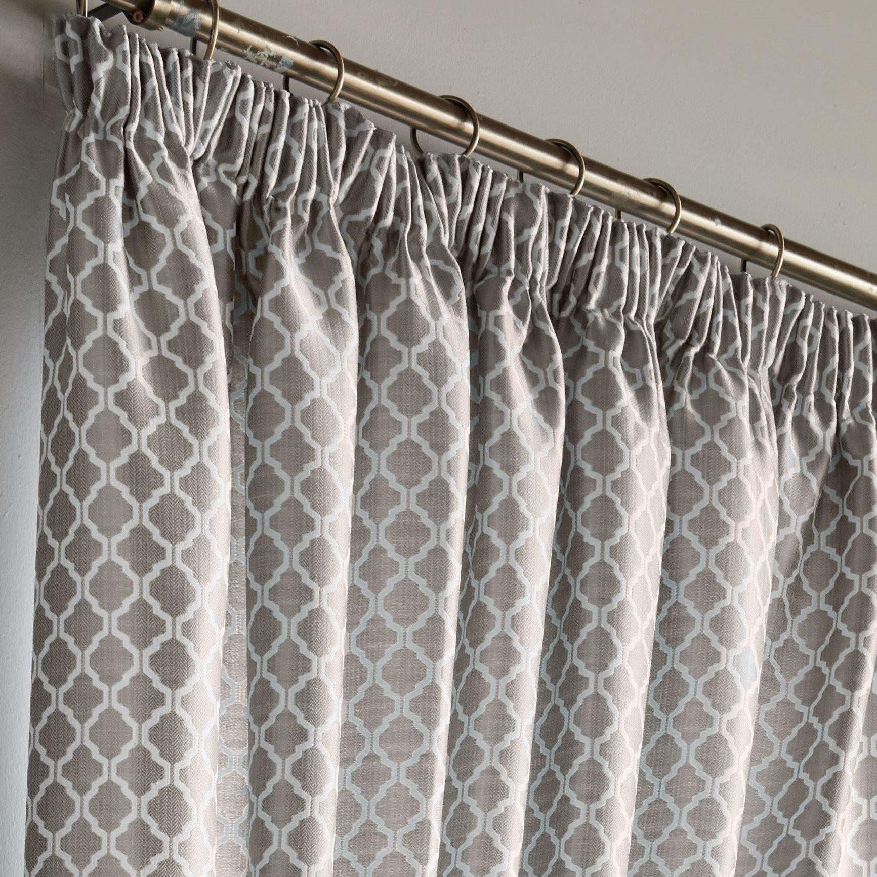 Latte - Alan Symonds - Cotswold Pencil Pleat Taped Top Lined Curtains - P - 2