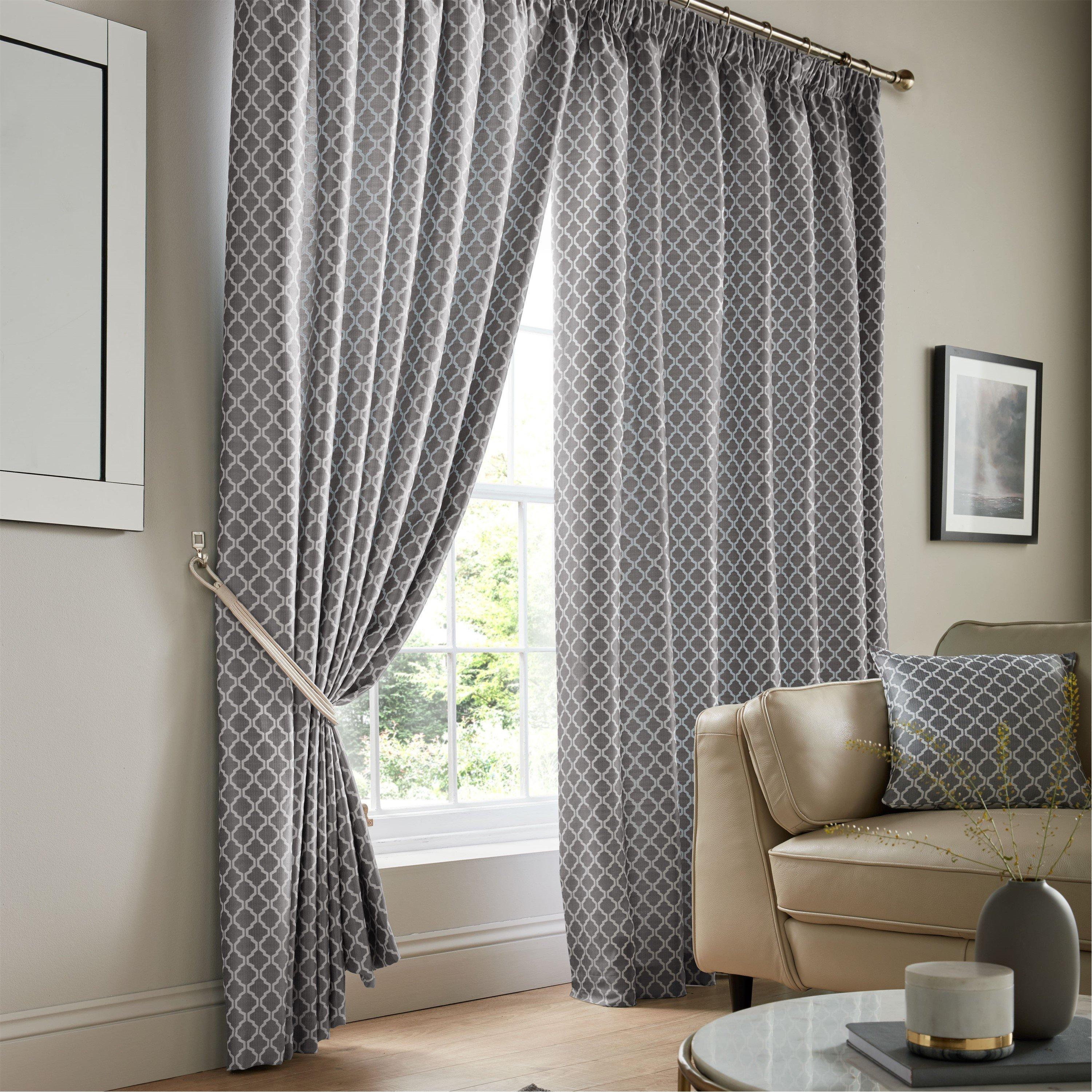 Cotswold Pencil Pleat Taped Top Lined Curtains - P