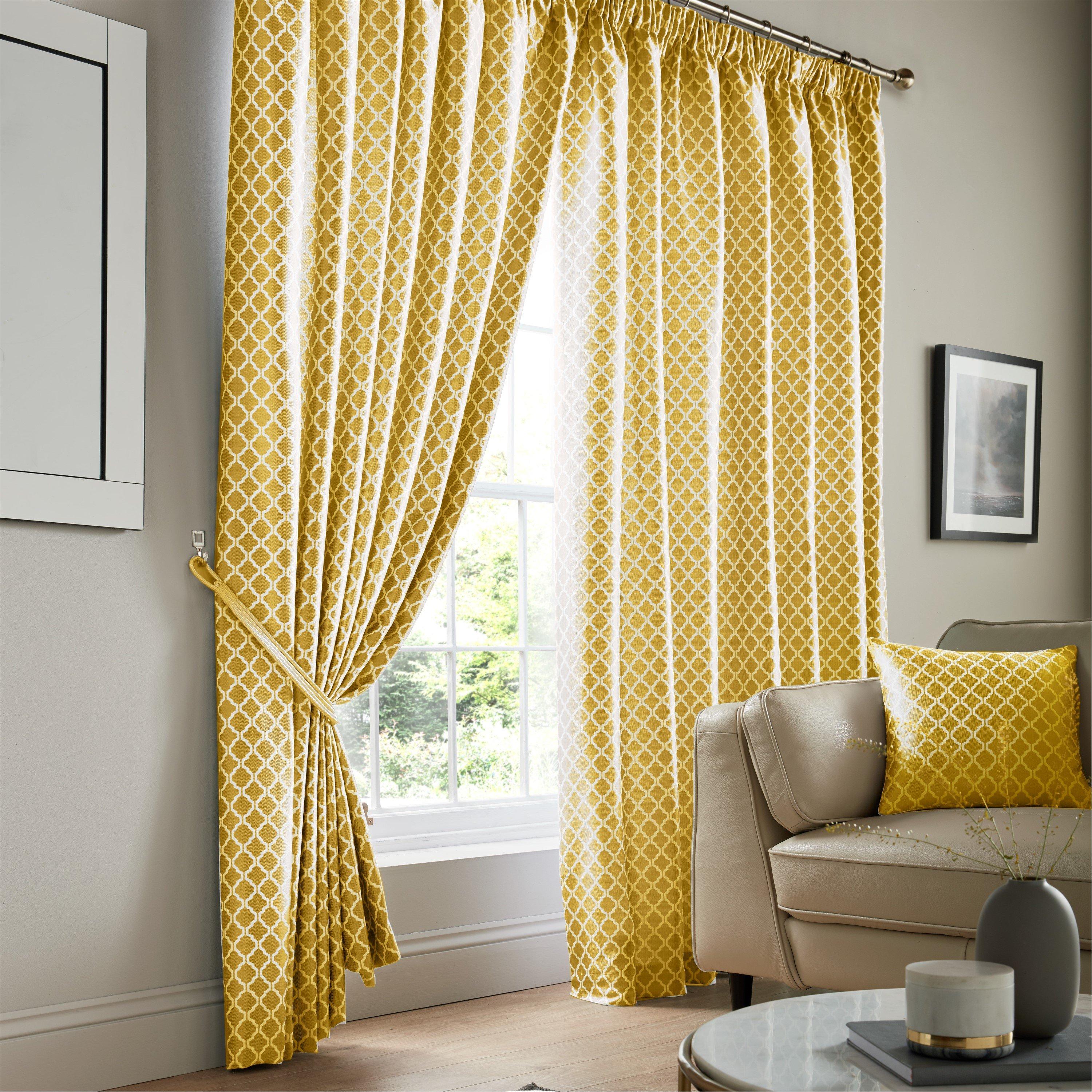 Alan Symonds Cotswold Pencil Pleat Taped Top Lined Curtains - P