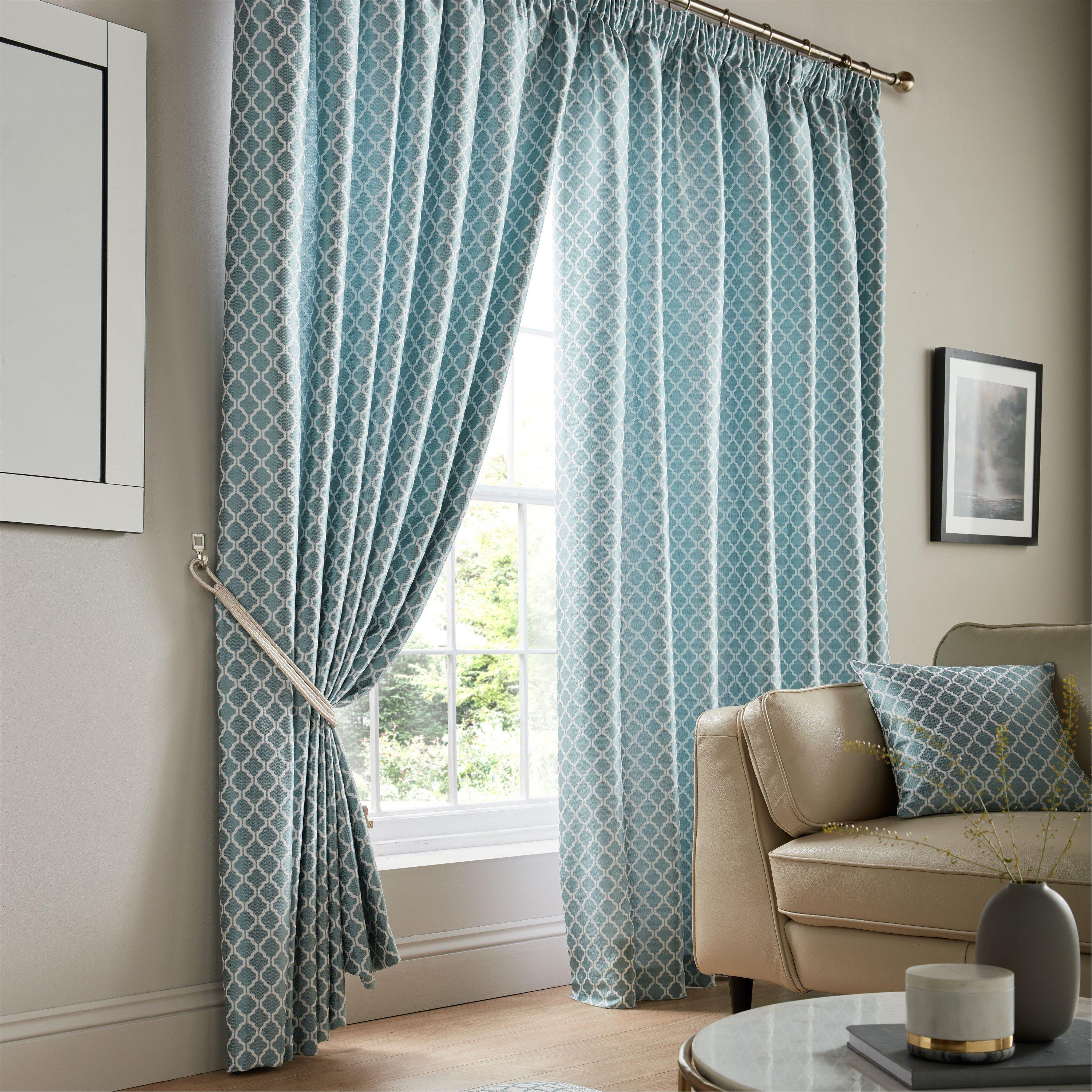Alan Symonds Cotswold Pencil Pleat Taped Top Lined Curtains - P
