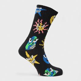 Vans Skate Clay Crew Black Sock Mens