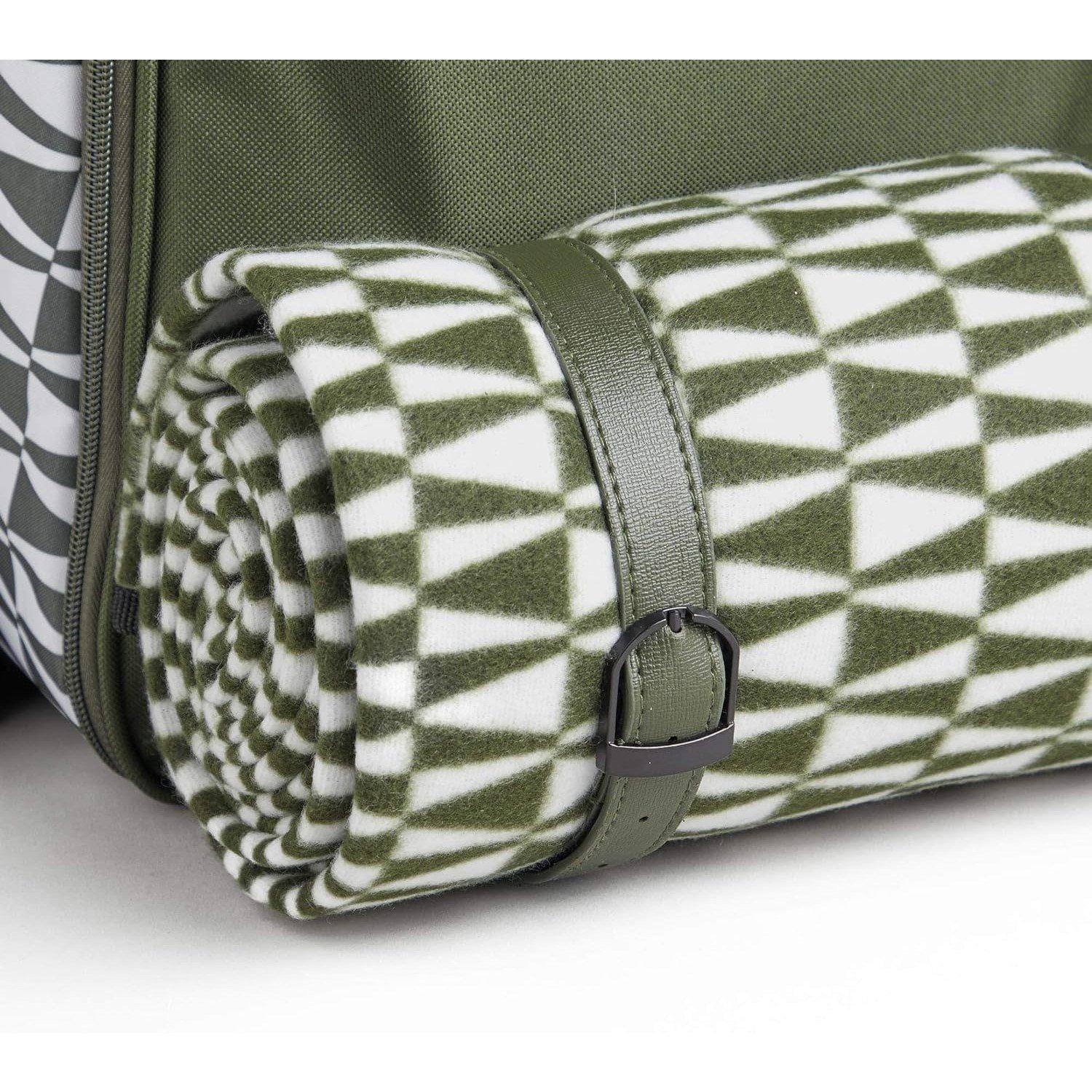 Green - VonShef - VonShef 4 Person Picnic Backpack - 6