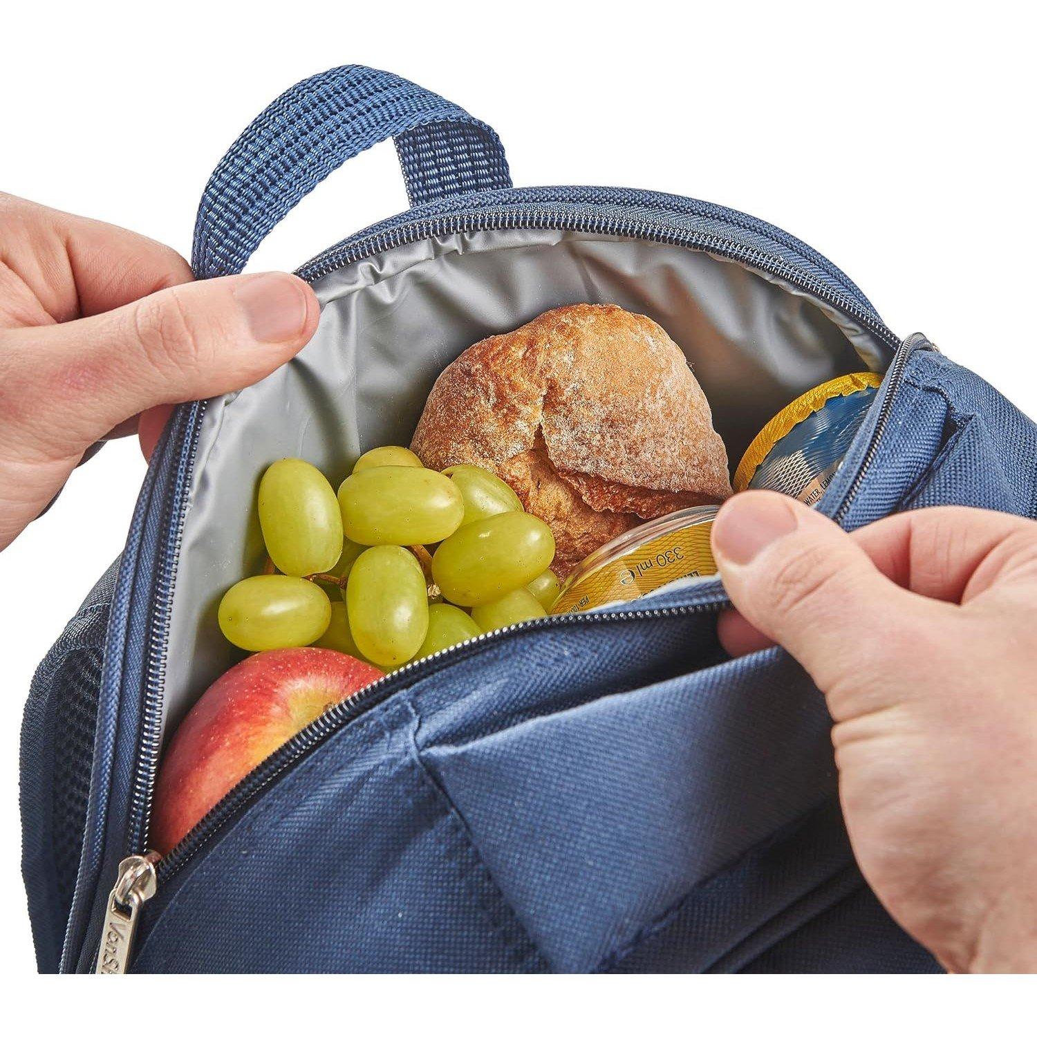 Blue - VonShef - VonShef 4 Person Picnic Backpack - 8